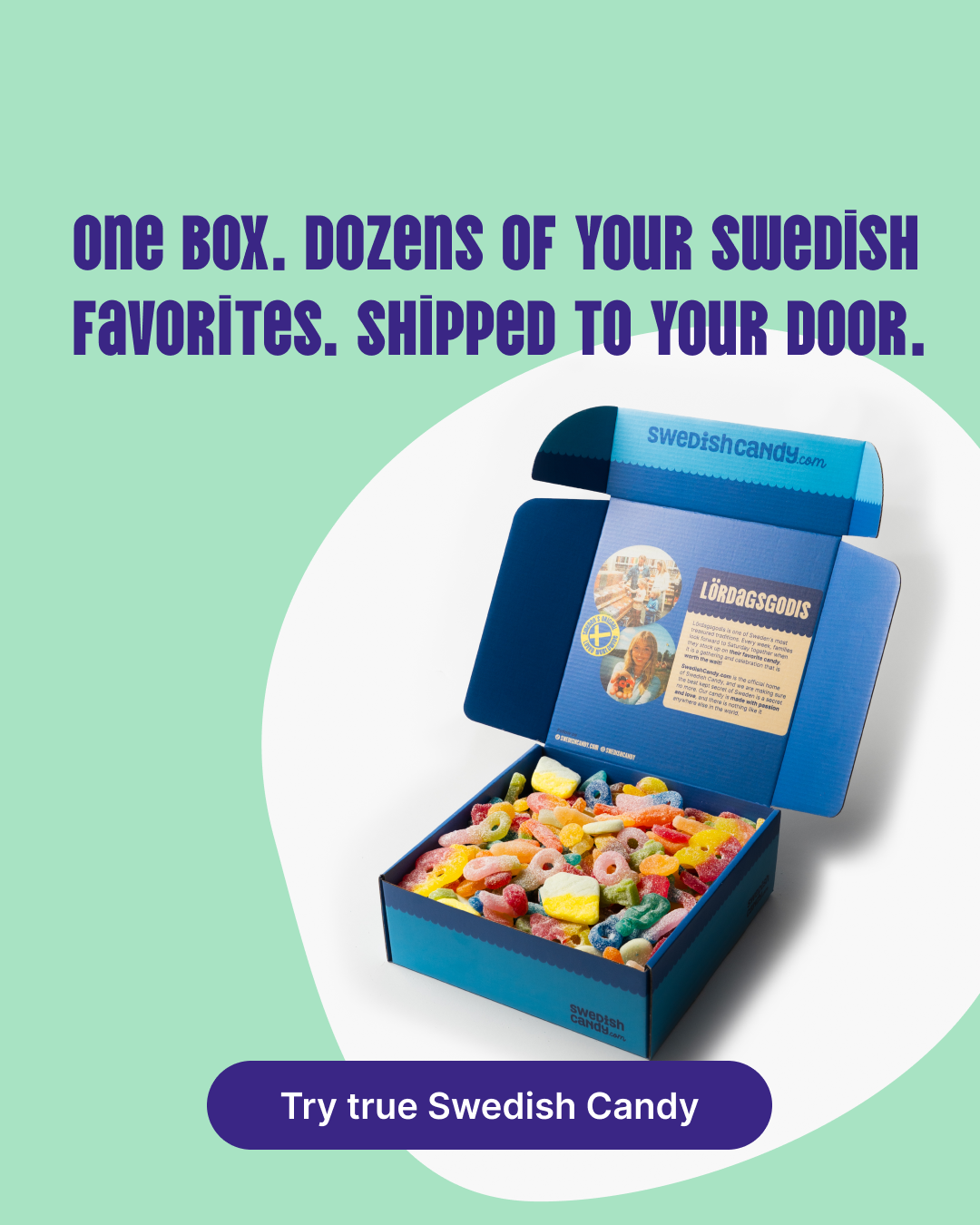 Swedish Candy Facebook ad