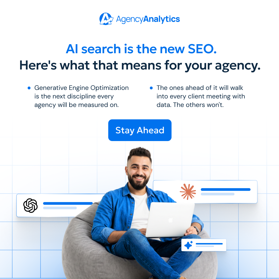 AgencyAnalytics Facebook ad: Get the Insights You Need to Stay Ahead