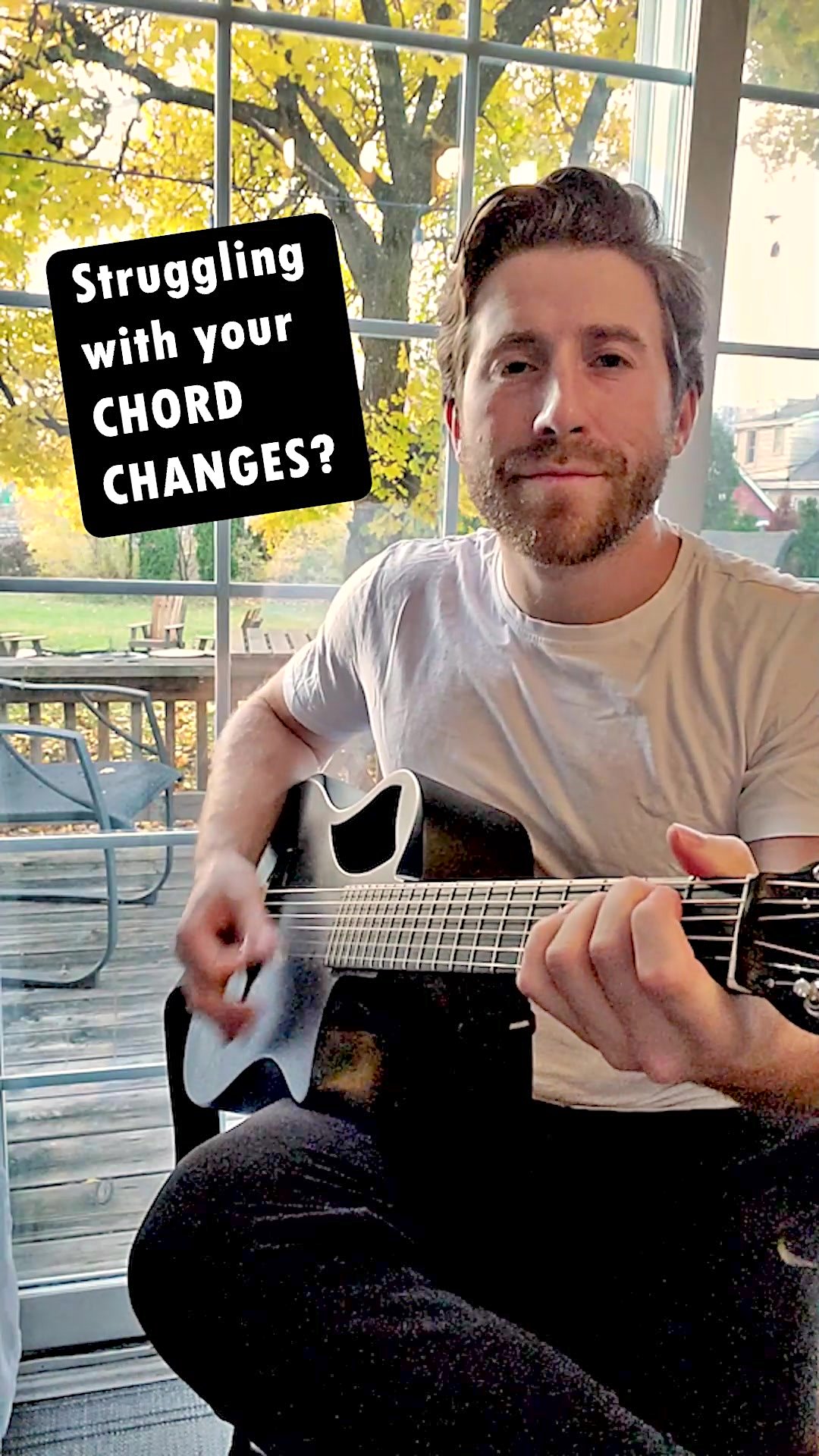 5 Minute Guitar Lessons Facebook ad: Know exactly what to play to get better fast