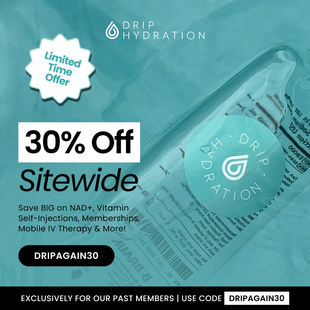 Drip Hydration Facebook ad