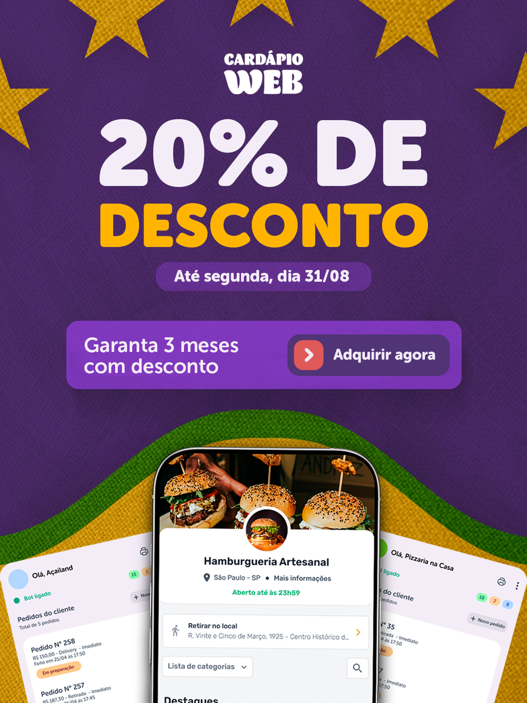 Cardápio Web Facebook ad