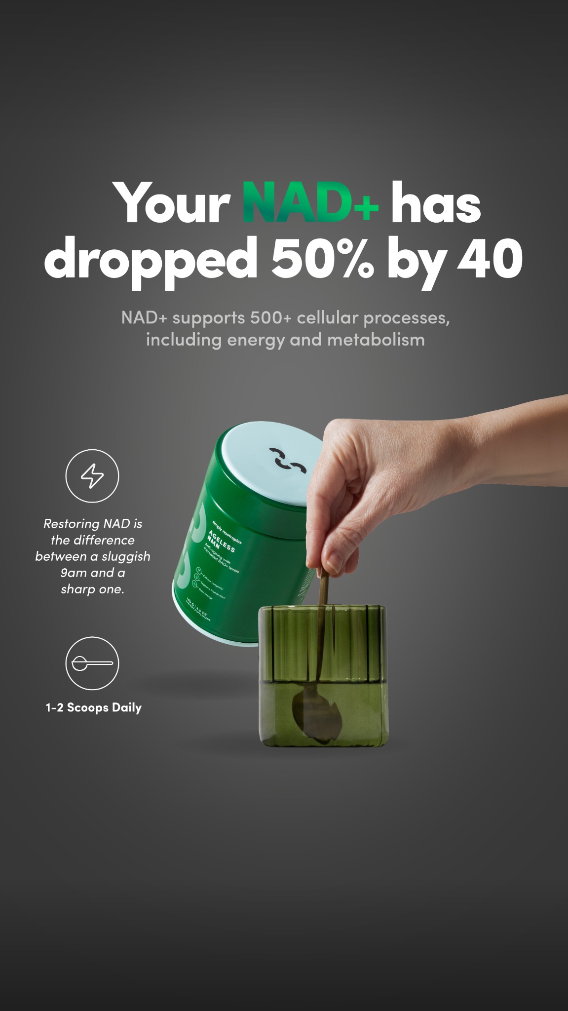 Simply Nootropics Facebook ad