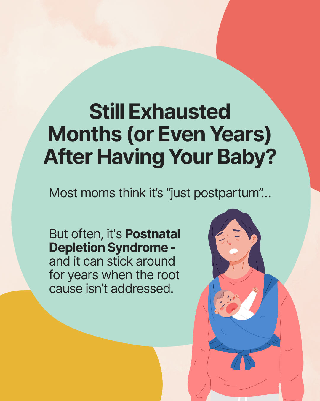 Postpartum Care USA Facebook ad: 14-24 months postpartum and still waiting to bounce…