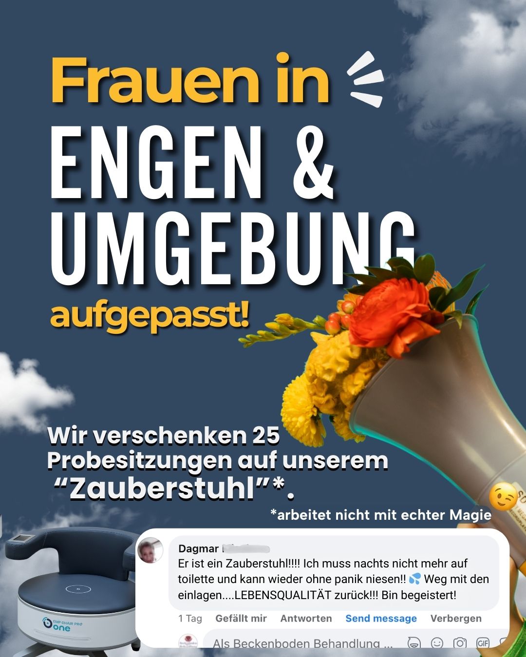Beckenboden Behandlung Facebook ad