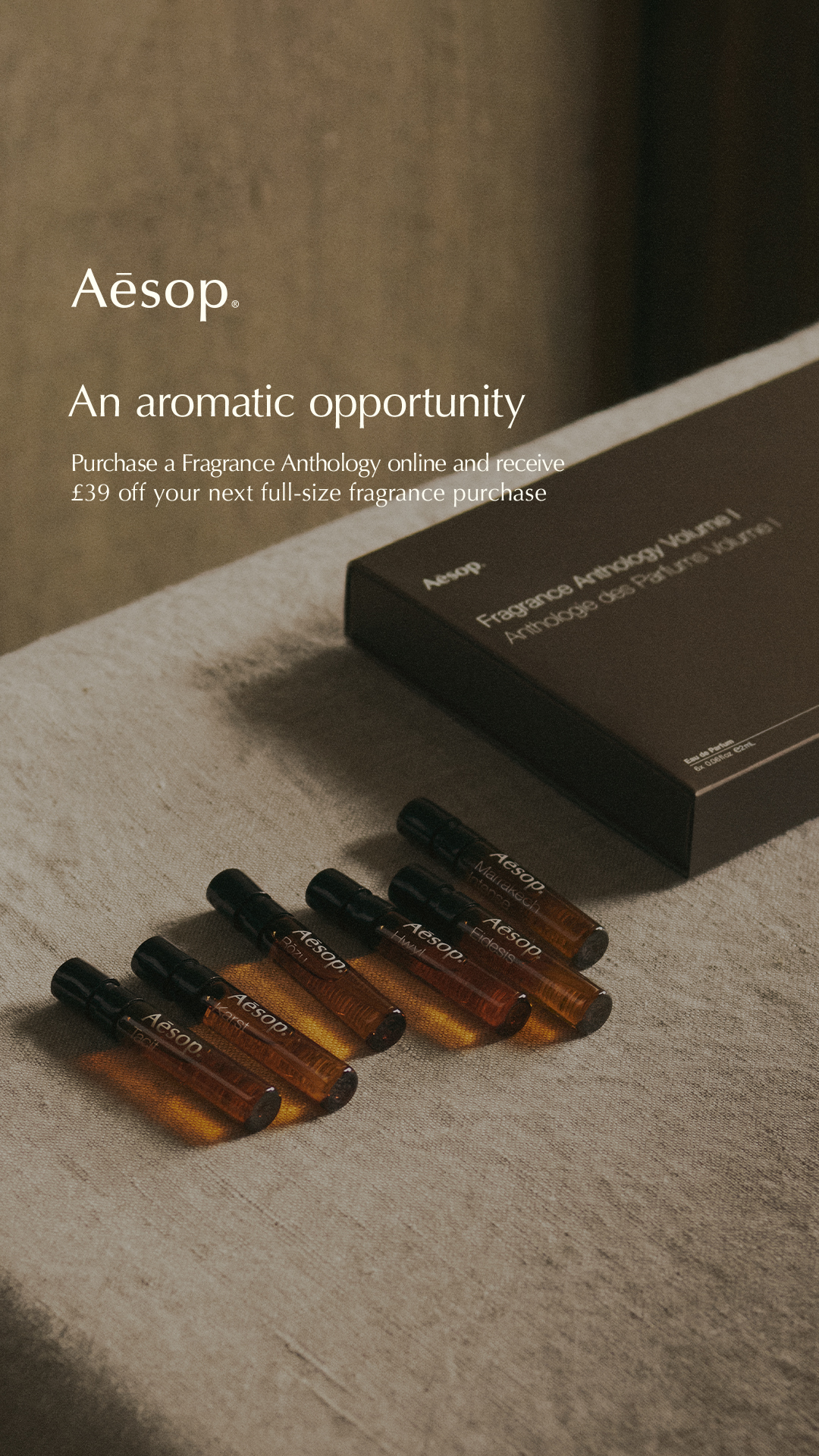 Aesop Facebook ad