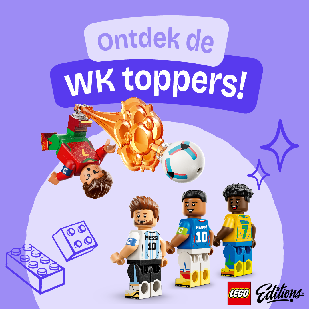 DreamLand Nederland Facebook ad: Legendarische voetbalsterren ook in een LEGO formaat!