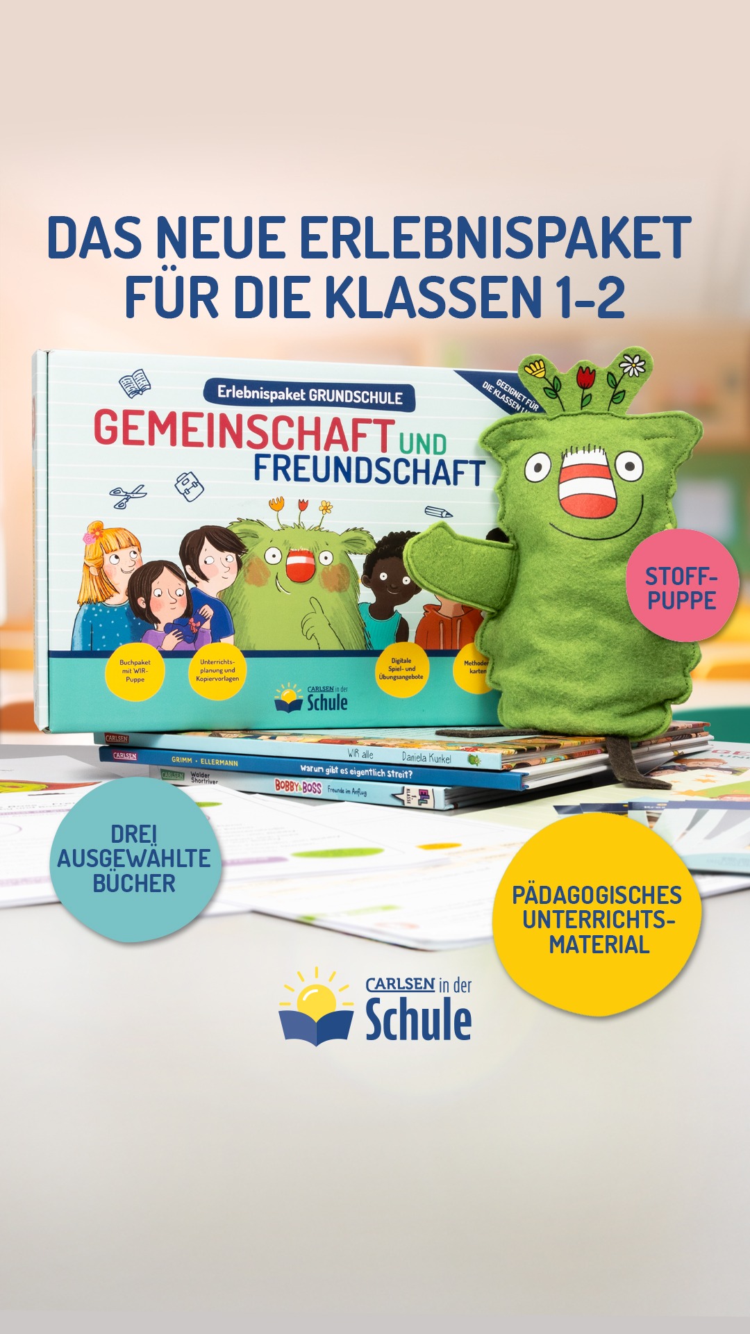 Carlsen Kinderbuch Facebook ad: Carlsen in der Schule: Das Erlebnispaket für die 1.-2…