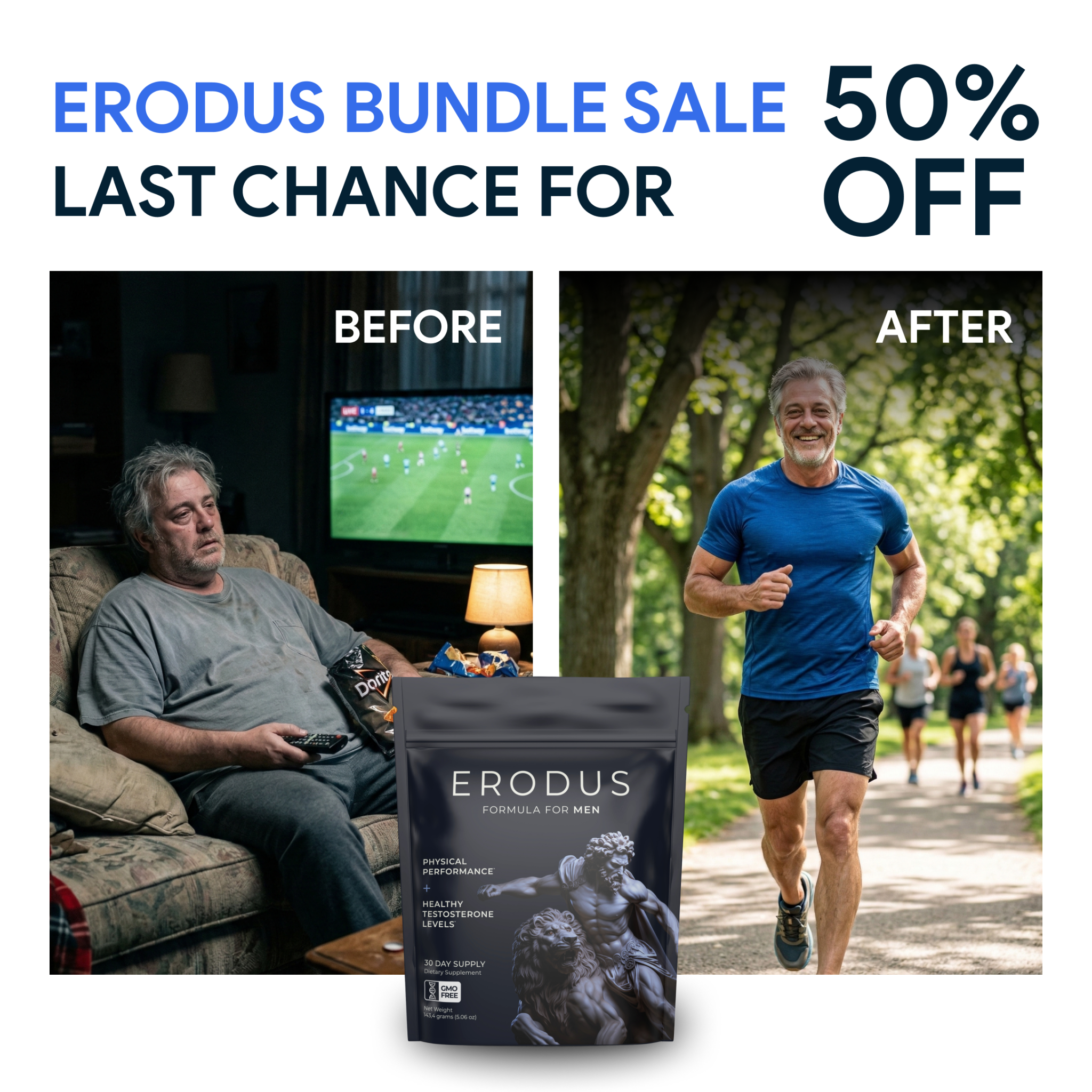 Erodus Formula For Men Facebook ad