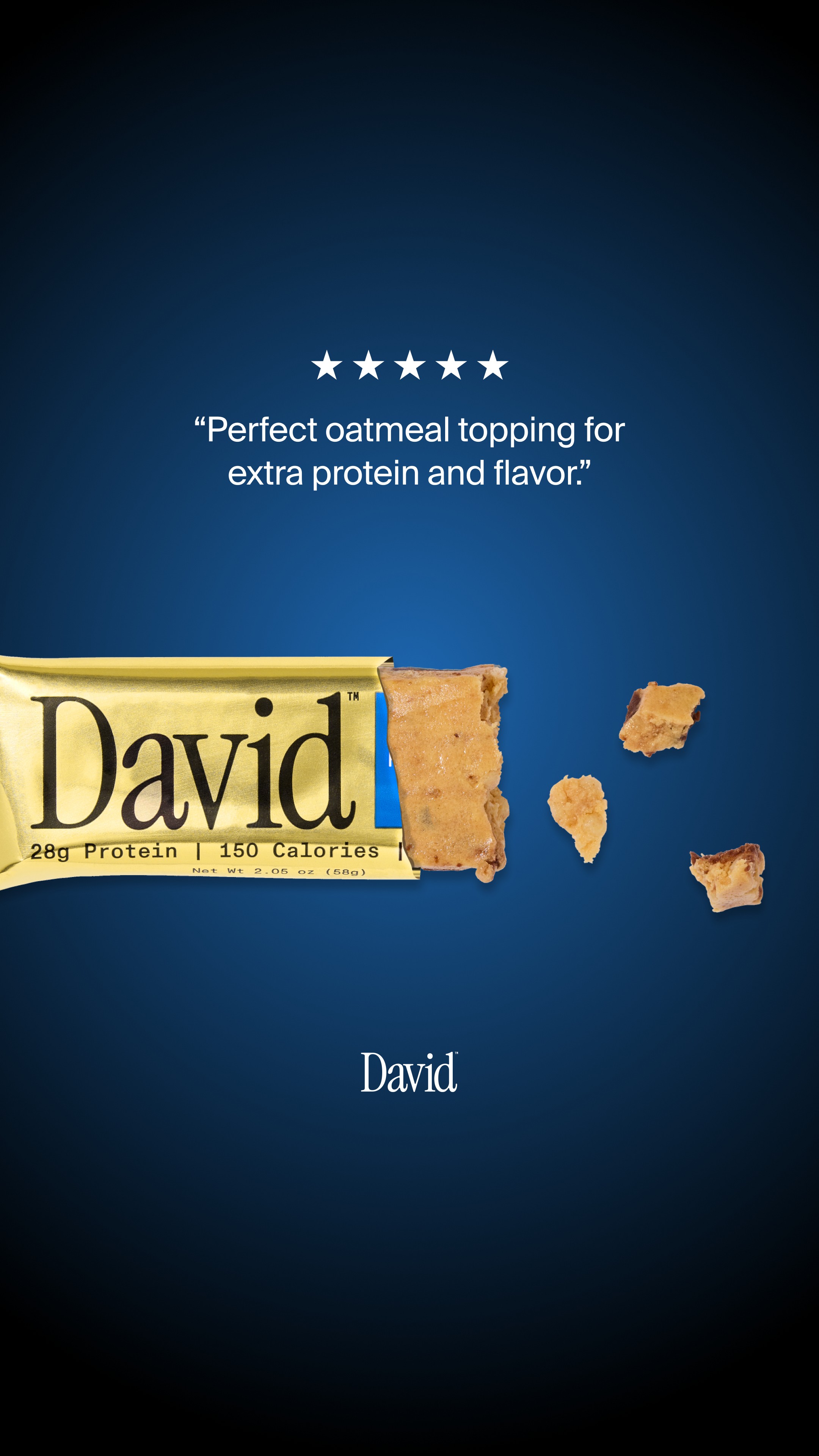 David Protein Facebook ad