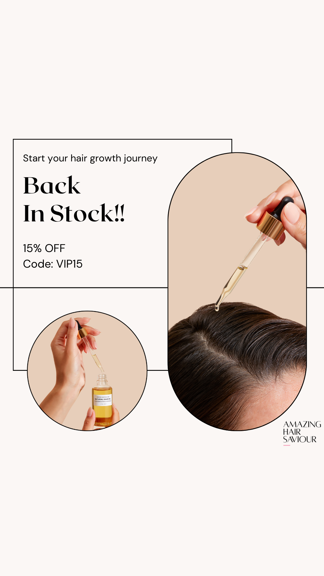 Amazing Hair Saviour Facebook ad