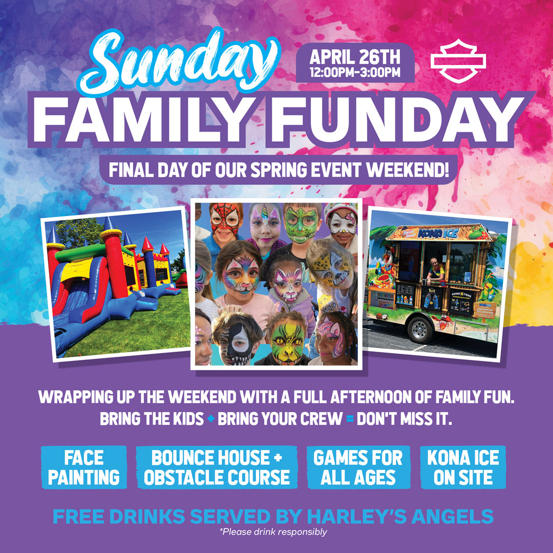 The Haven Harley-Davidson Facebook ad: FAMILY FUNDAY at The Haven Harley-Davidson