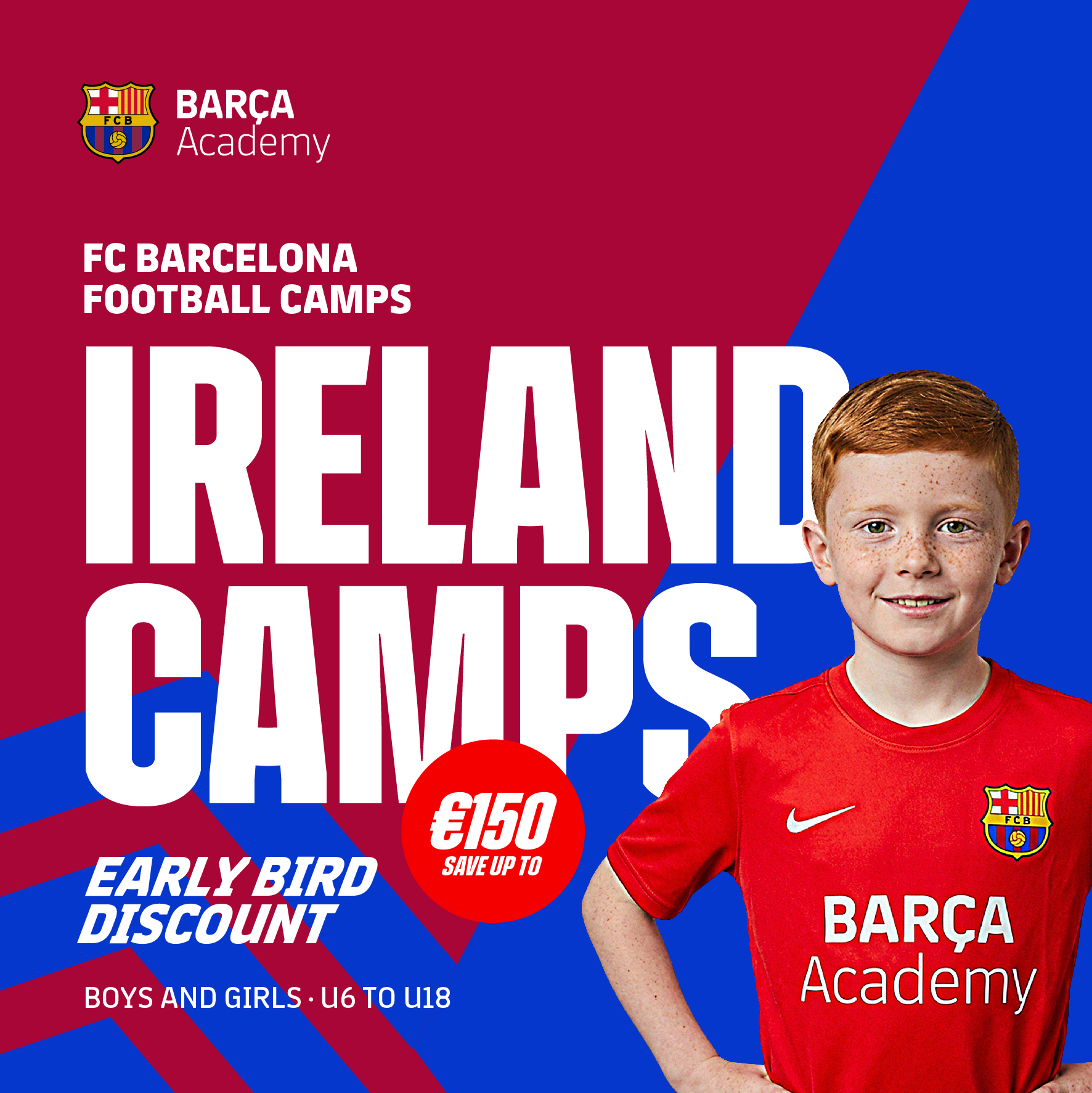Barça Academy Ireland Facebook ad from May 21, 2026
