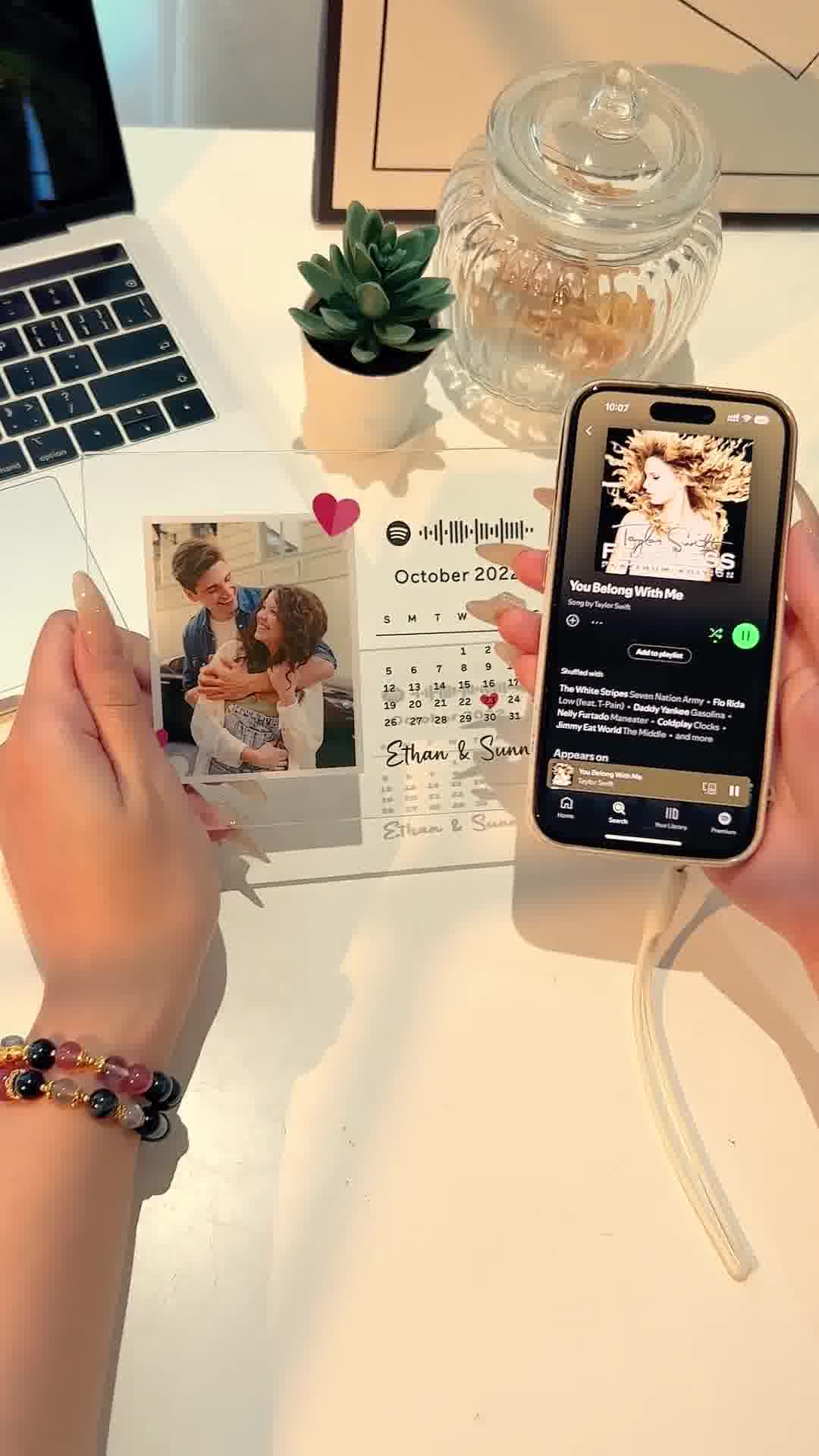 My Spotify Glass Facebook ad: Only $12.95 Today
