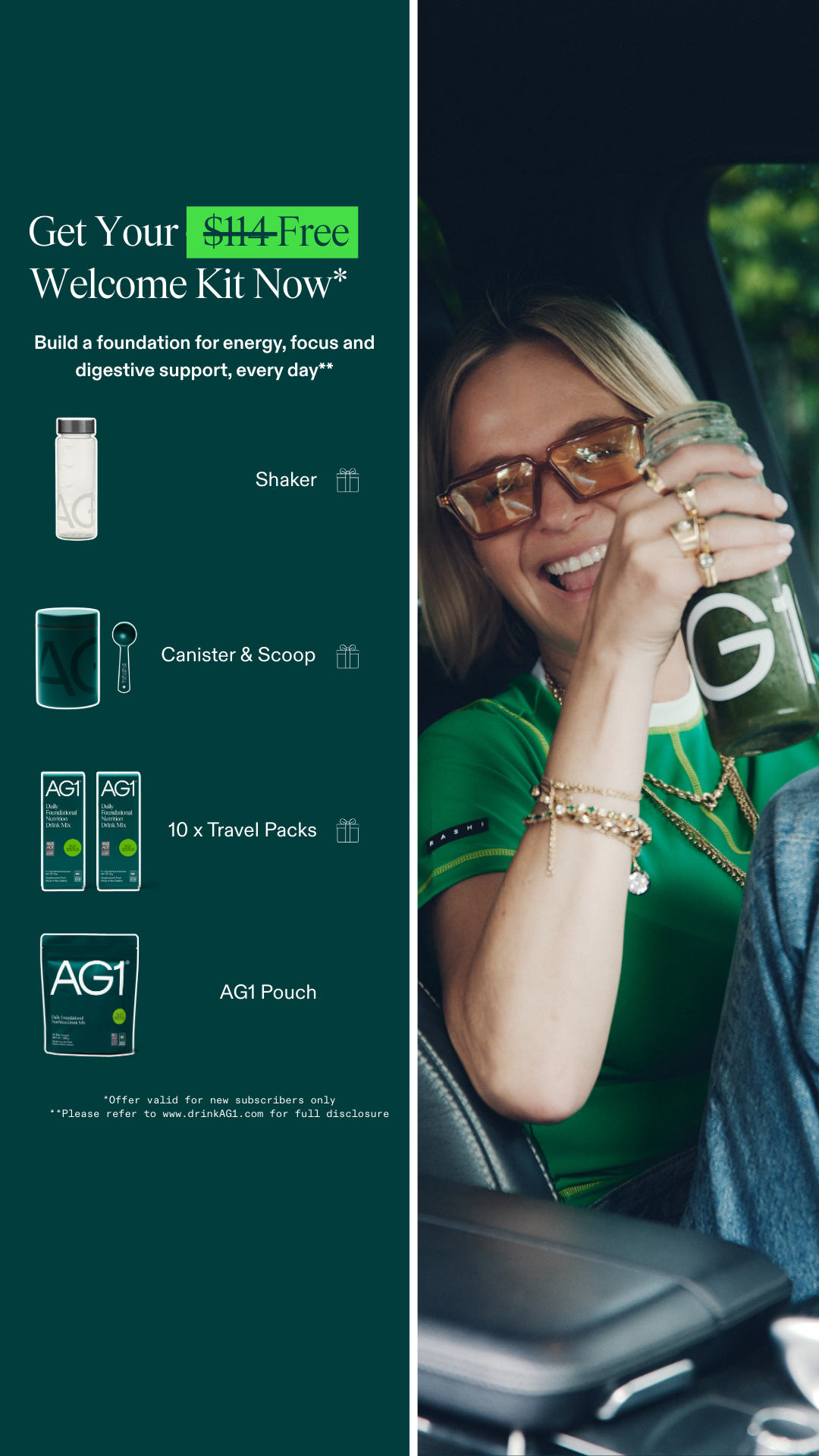 AG1 by Athletic Greens Facebook ad