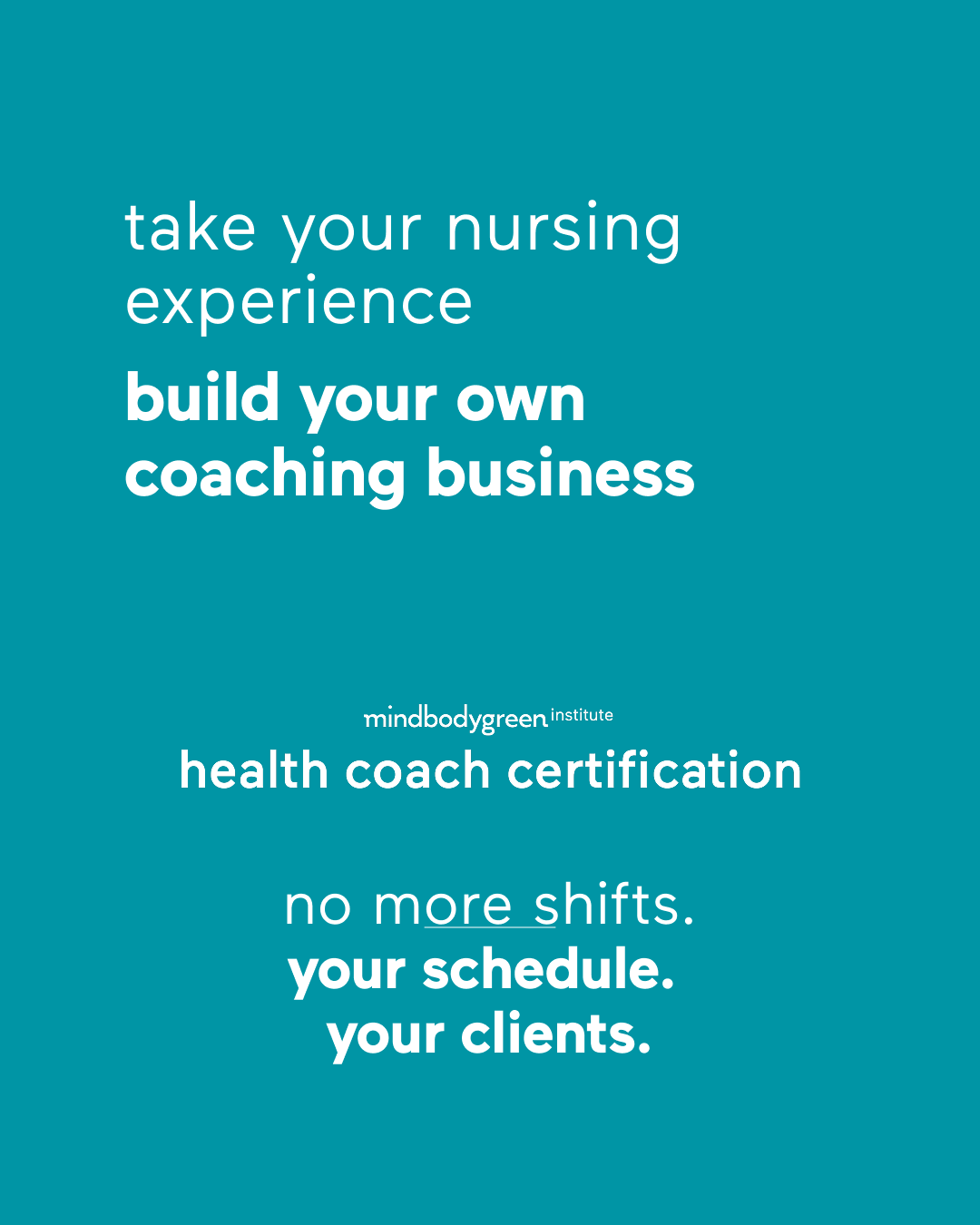 mindbodygreen Institute Facebook ad