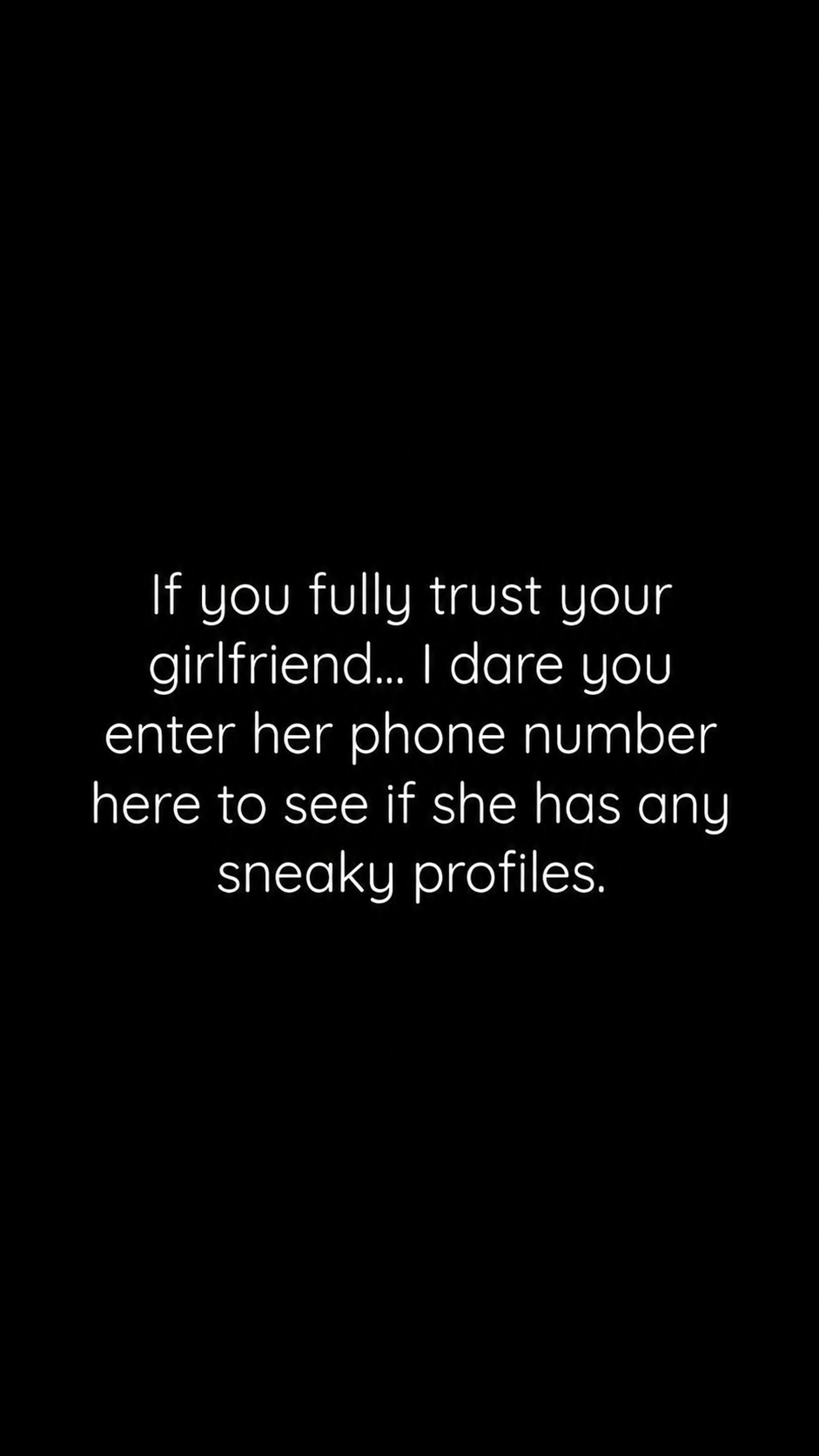 Findly Facebook ad: One number. All the Info.