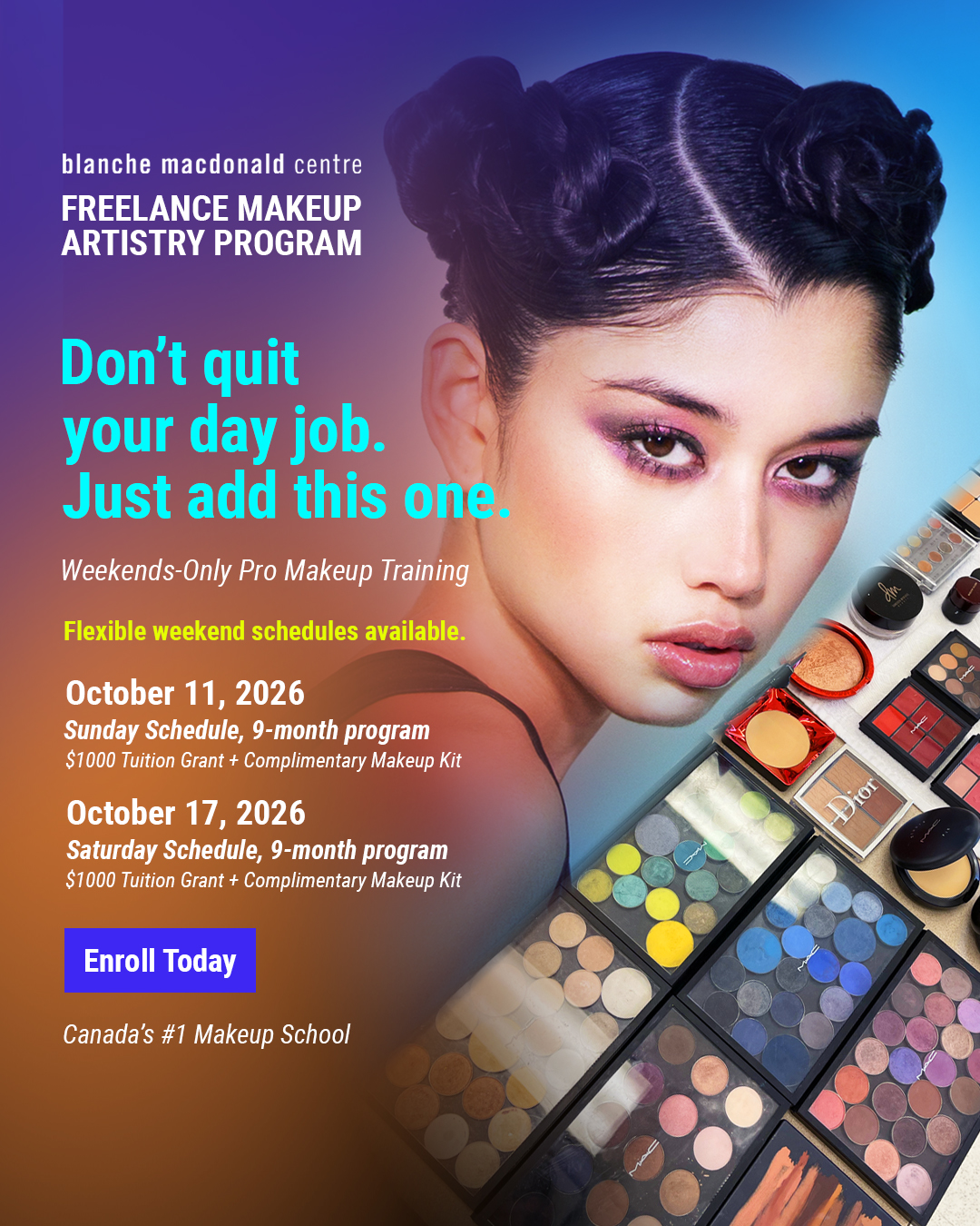 Blanche Macdonald Centre Facebook ad from Sep 8, 2026