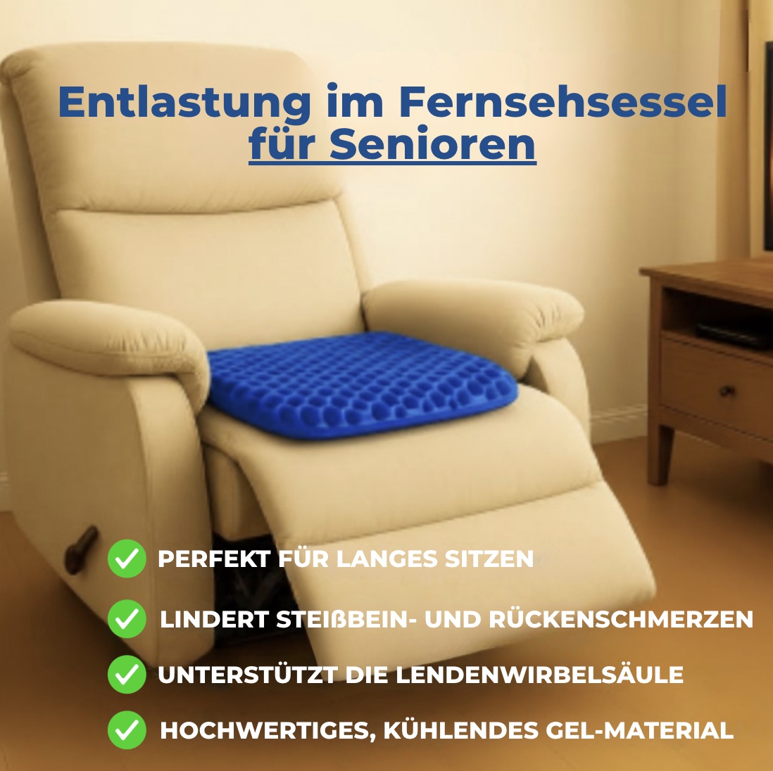 Levota Facebook ad: Verliebe dich wieder ins Sitzen