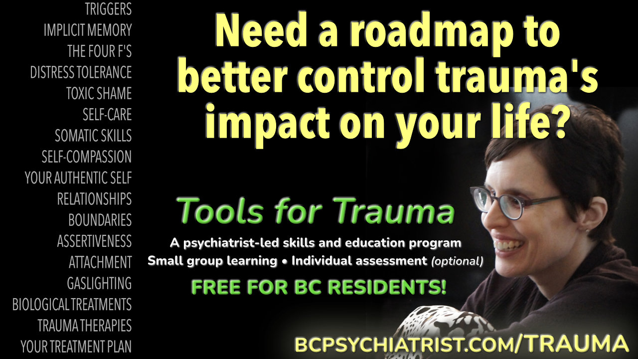 BC Psychiatrist Facebook ad: Ready to take the next step in your trauma journey?