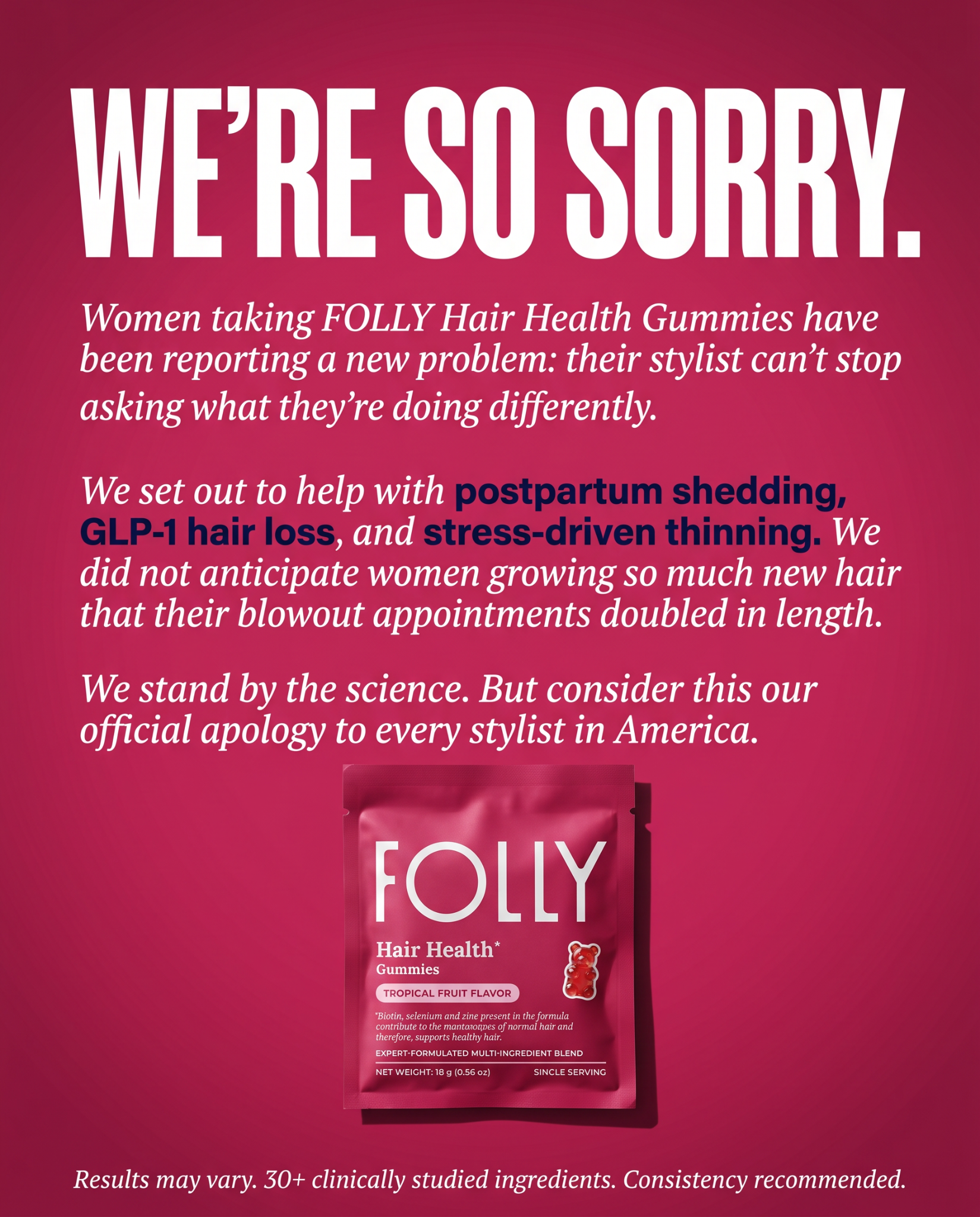 Folly Nutrition Facebook ad