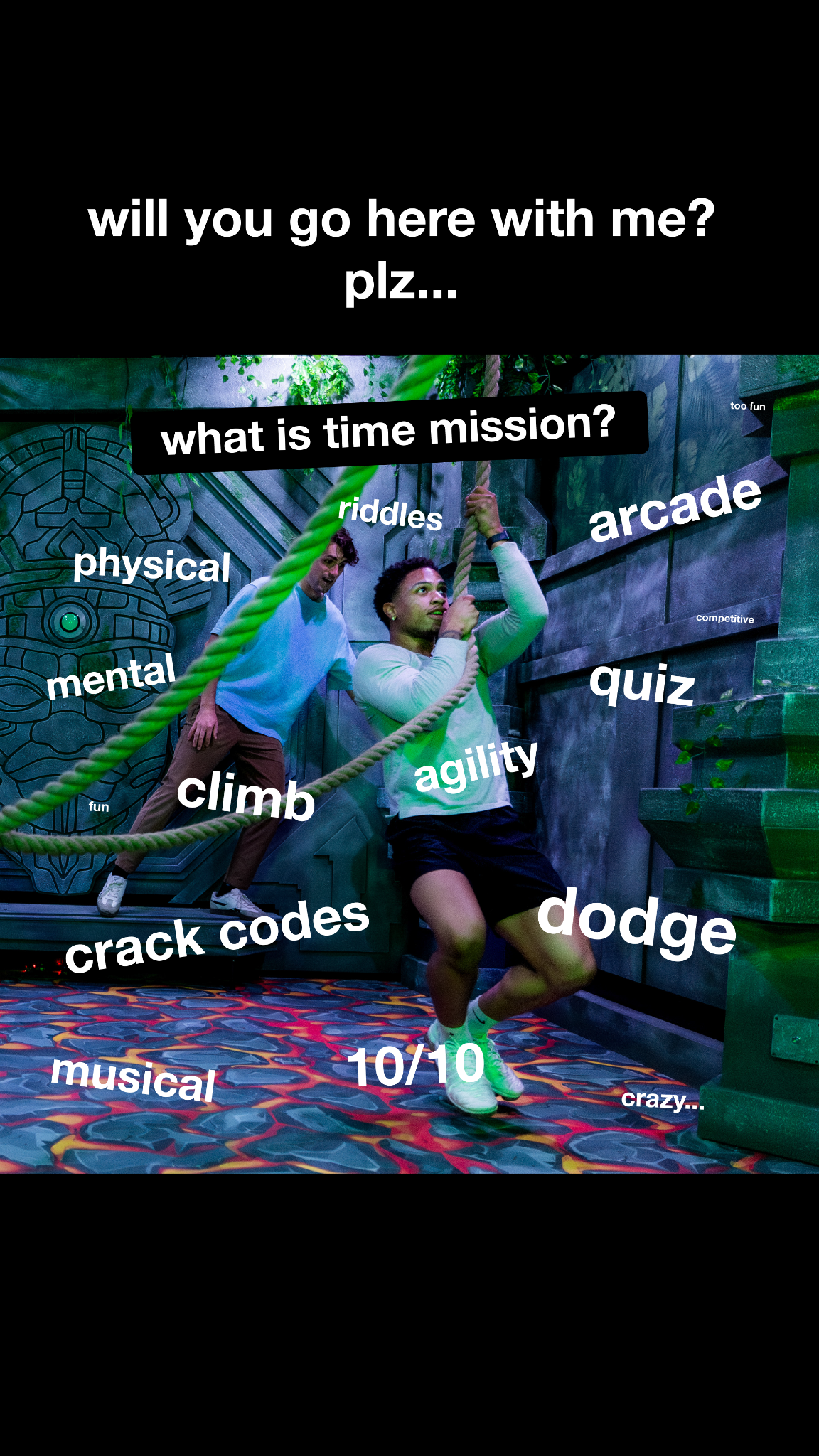 Time Mission HQ Facebook ad from Aug 7, 2026