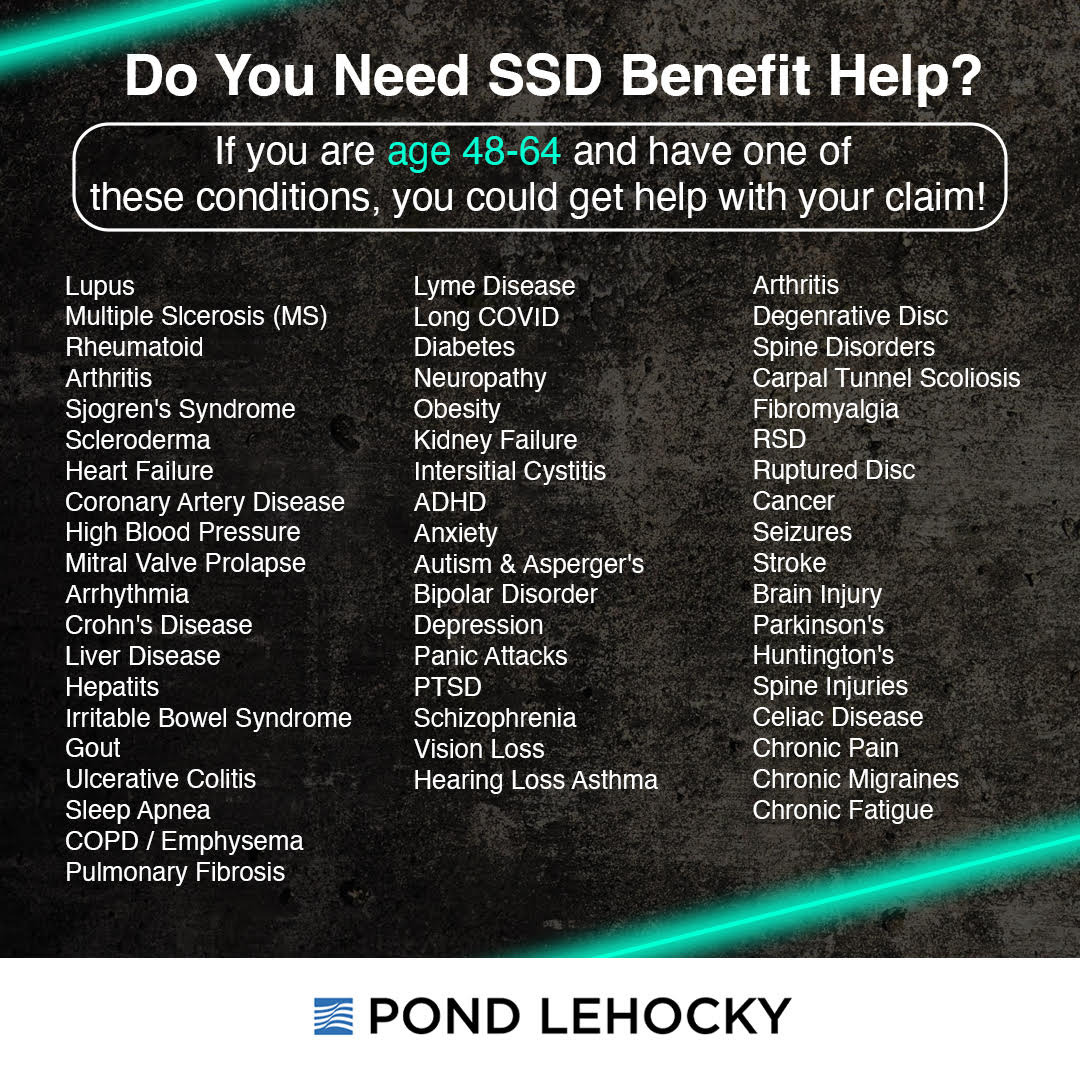 Pond Lehocky Disability Facebook ad: 30 second quiz - No personal info required