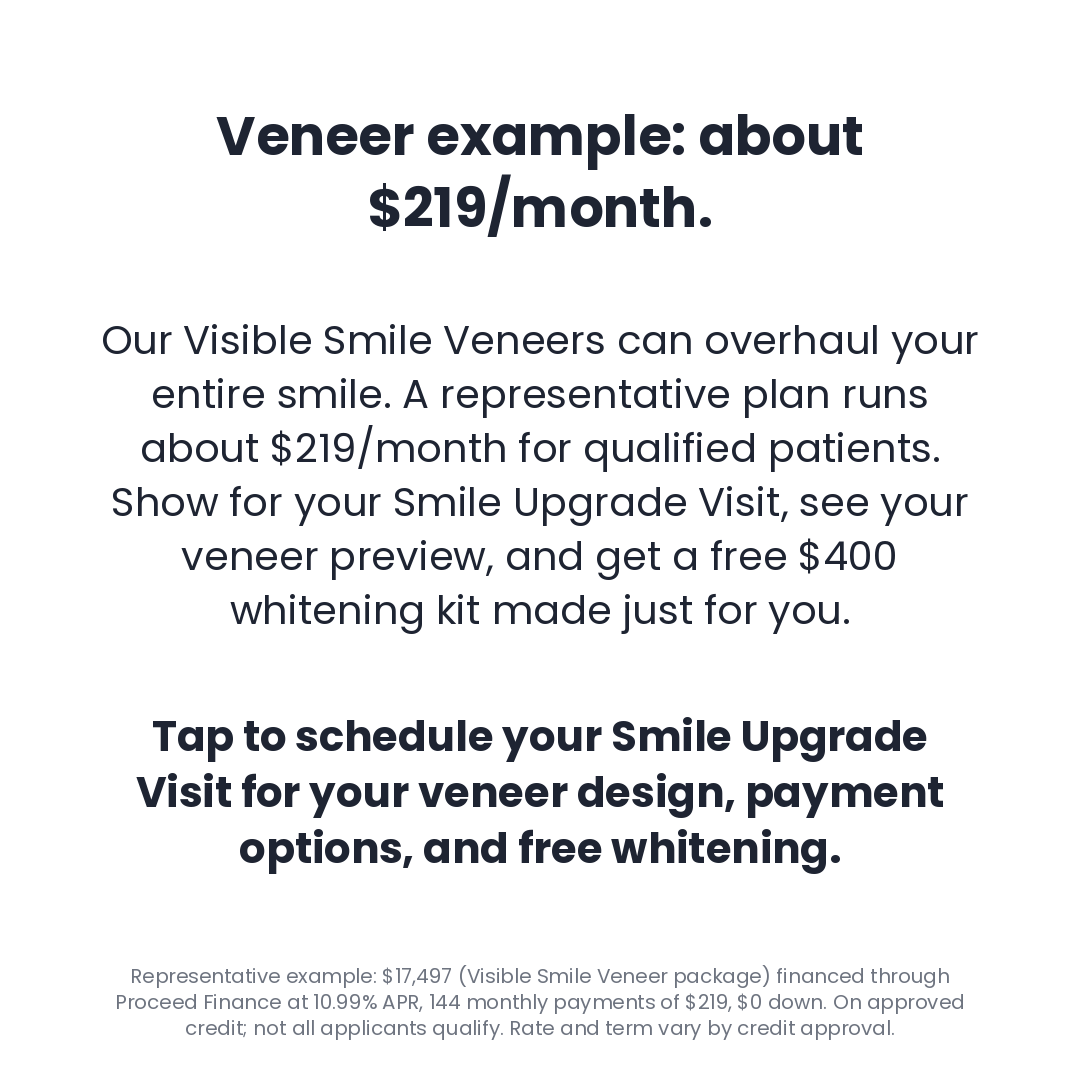 Red Lion Dental Facebook ad: Smile Upgrade Visit (FREE Pro Whitening Kit Included)