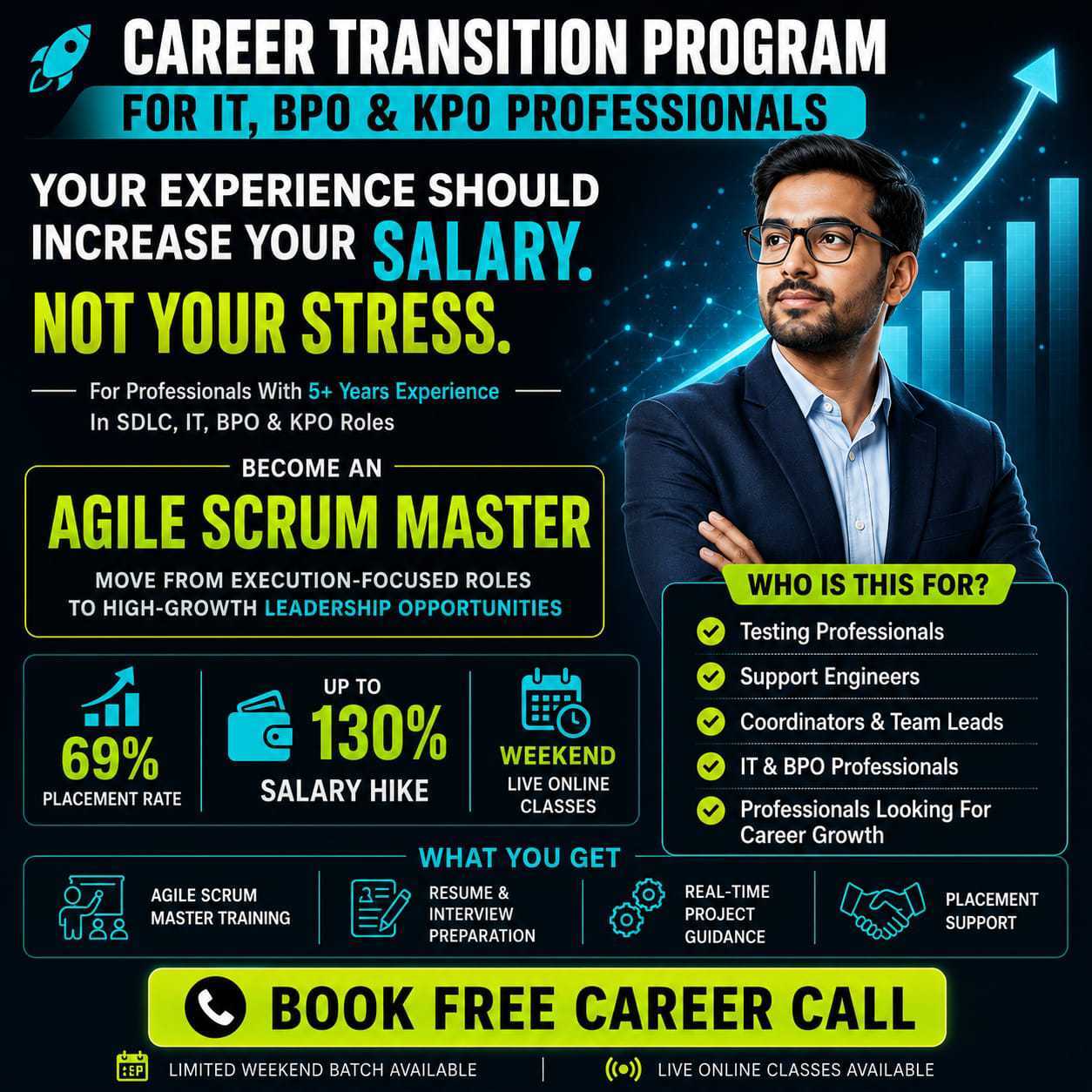 NewMe Technology Solution Facebook ad: Your Career Deserves Better Growth