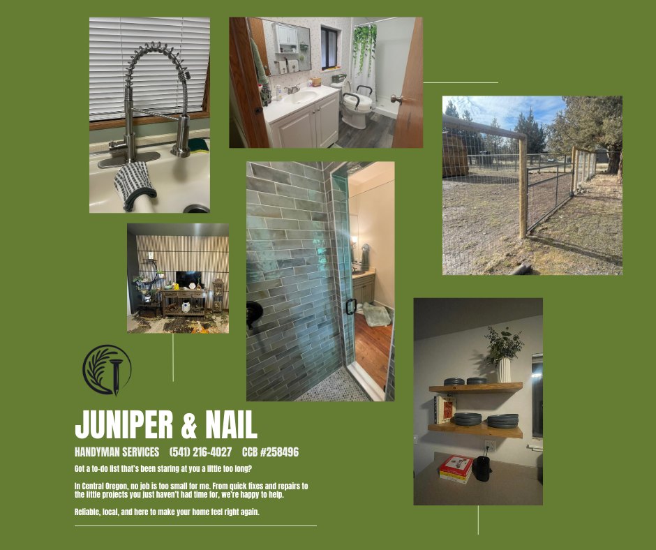 Juniper & Nail Handyman Facebook ad: Got a to-do list that’s been staring at…