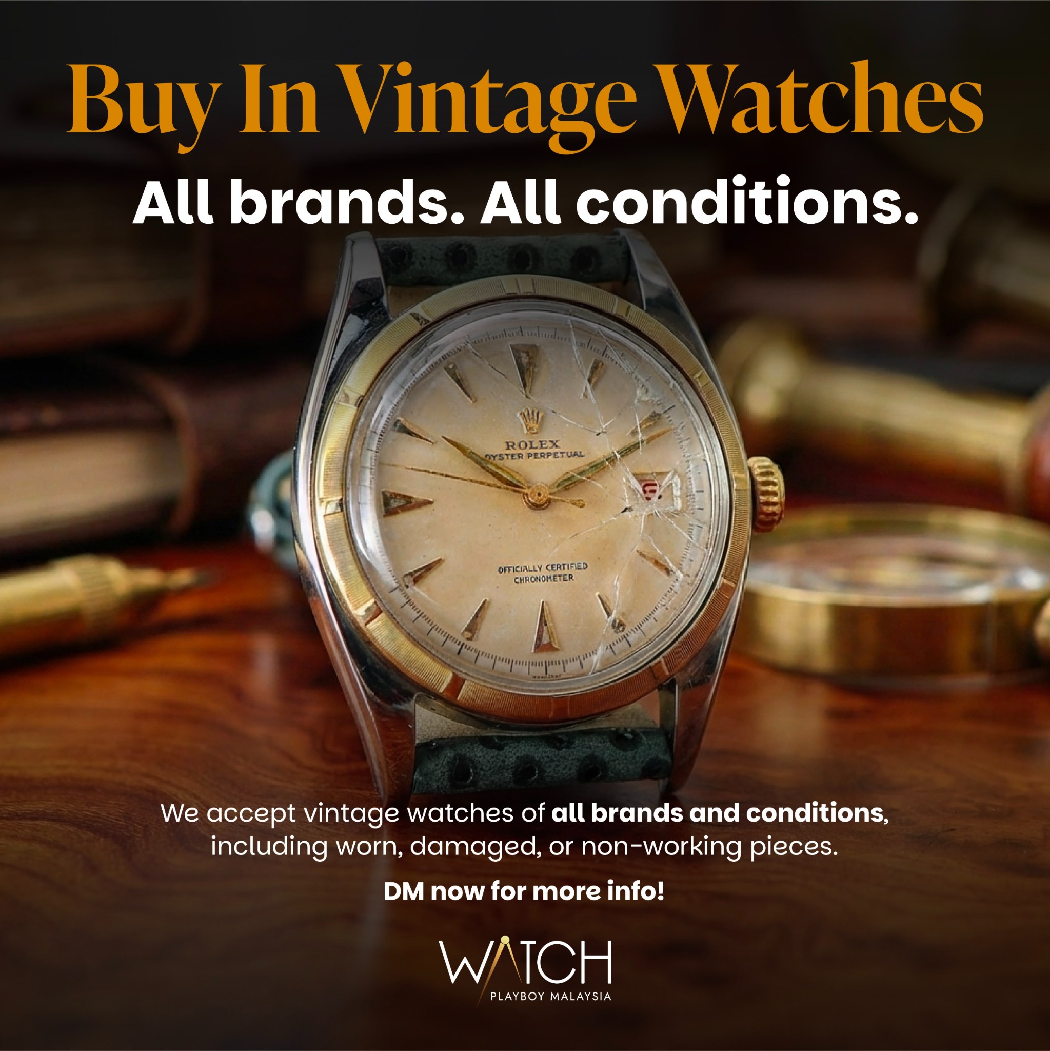Watch playboy Malaysia Facebook ad: SELL US YOUR ROLEX