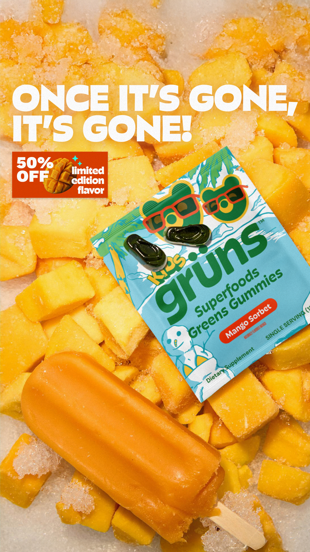 Grüns Kids Facebook ad