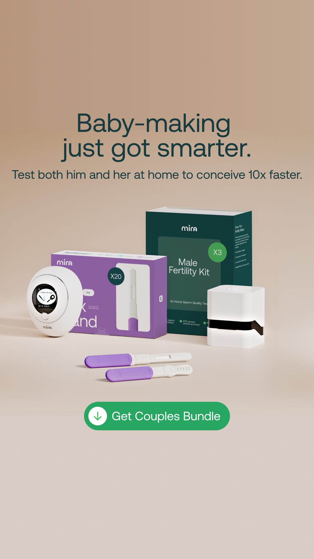 Mira Fertility Facebook ad