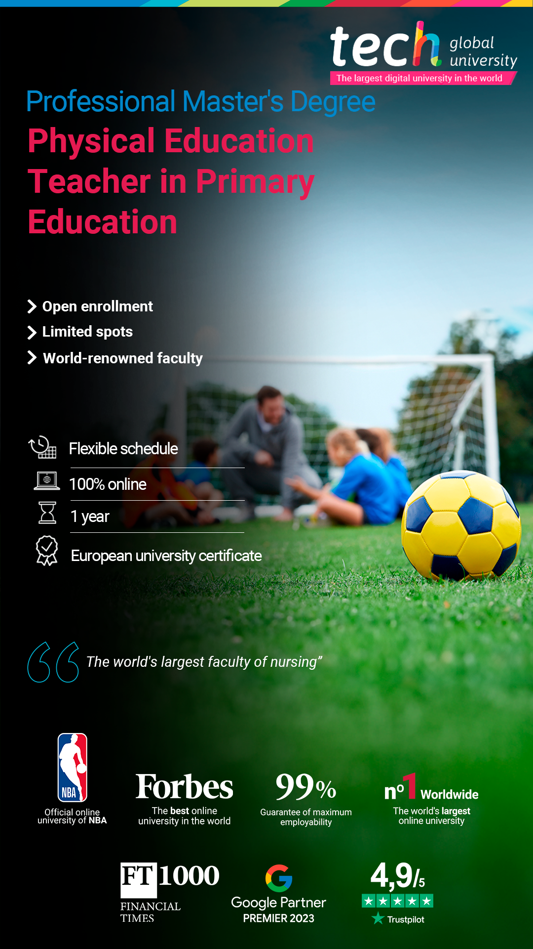 TECH school of sports science Facebook ad