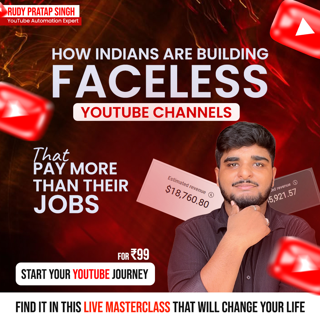 Youtubewithrudy Facebook ad: Crack the YouTube Code in 2 Hours