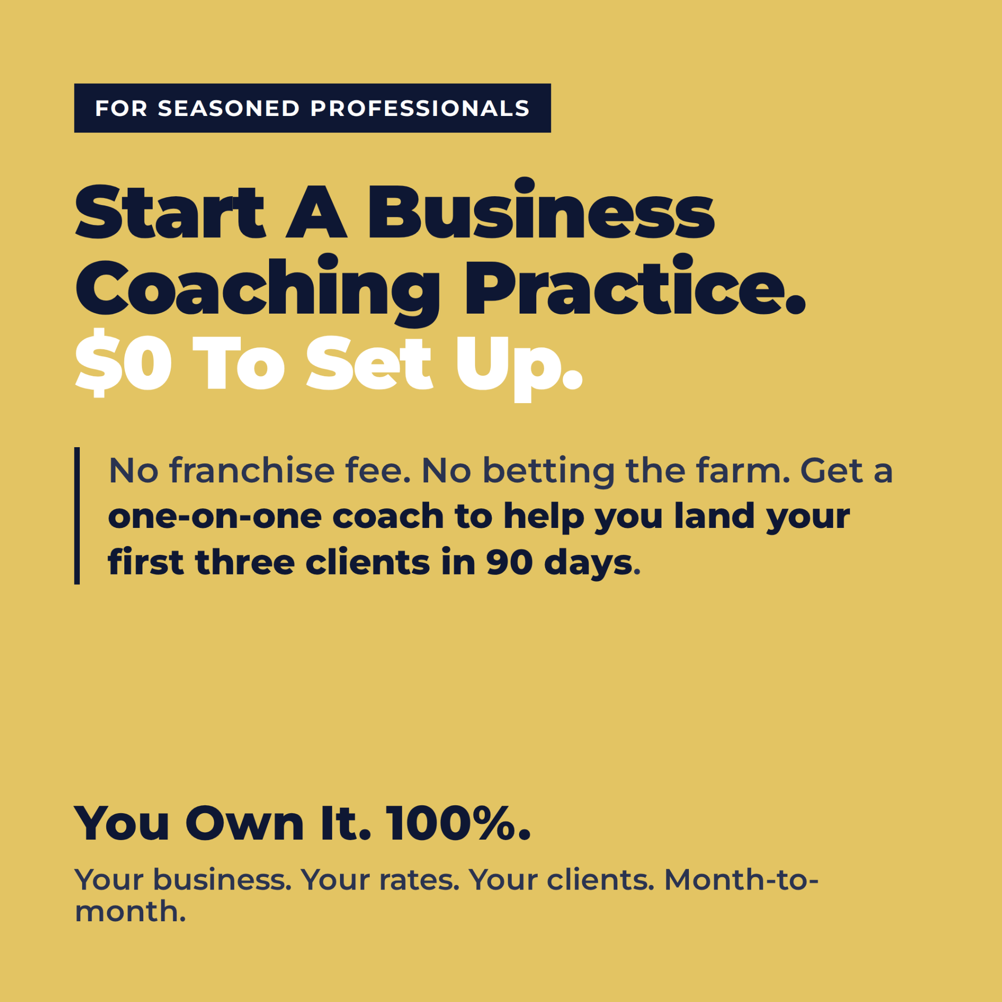 The Six Figure Coach Magazine Facebook ad