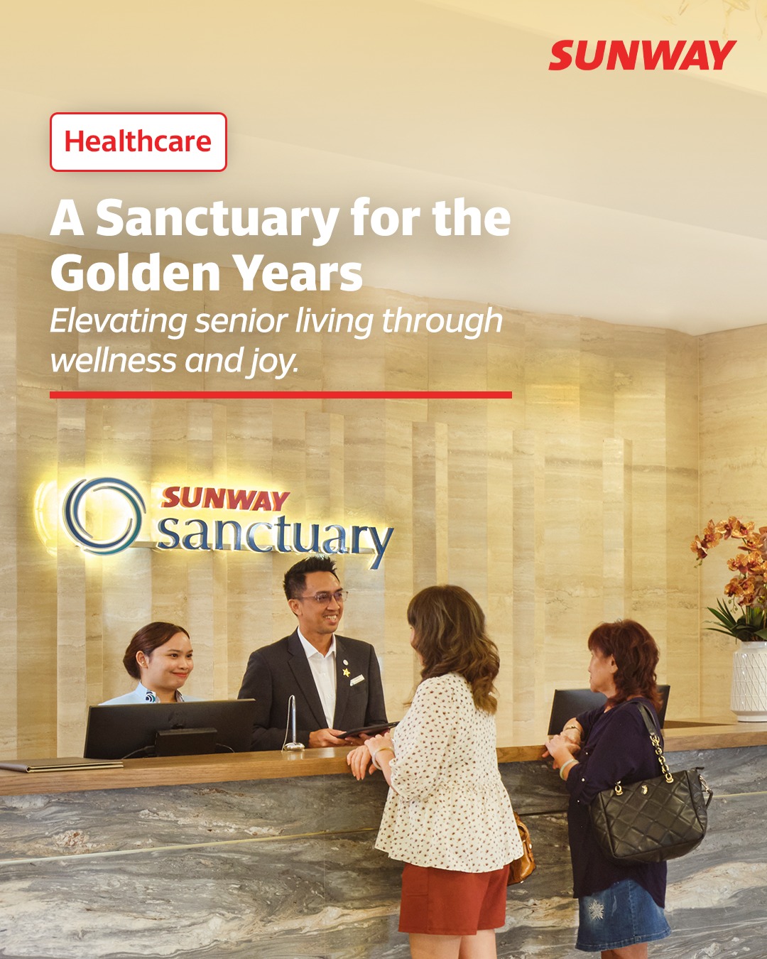 Sunway Group Facebook ad: Life doesn’t stop at retirement.