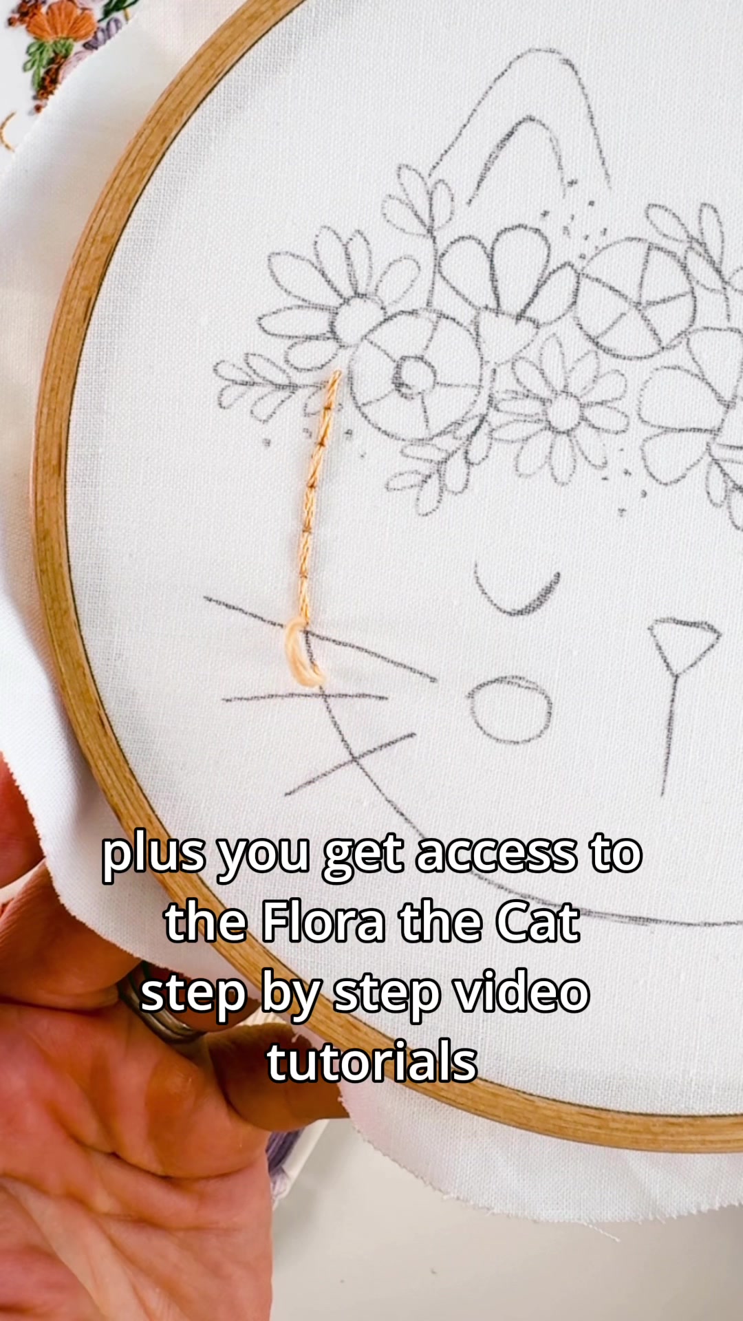 Clever Poppy Facebook ad: Embroidery Kit for Beginners