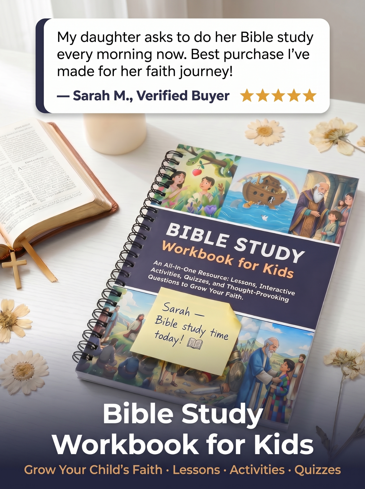 Agapeyear Store Facebook ad: The Bible Gift Every Child Will Actually Use.