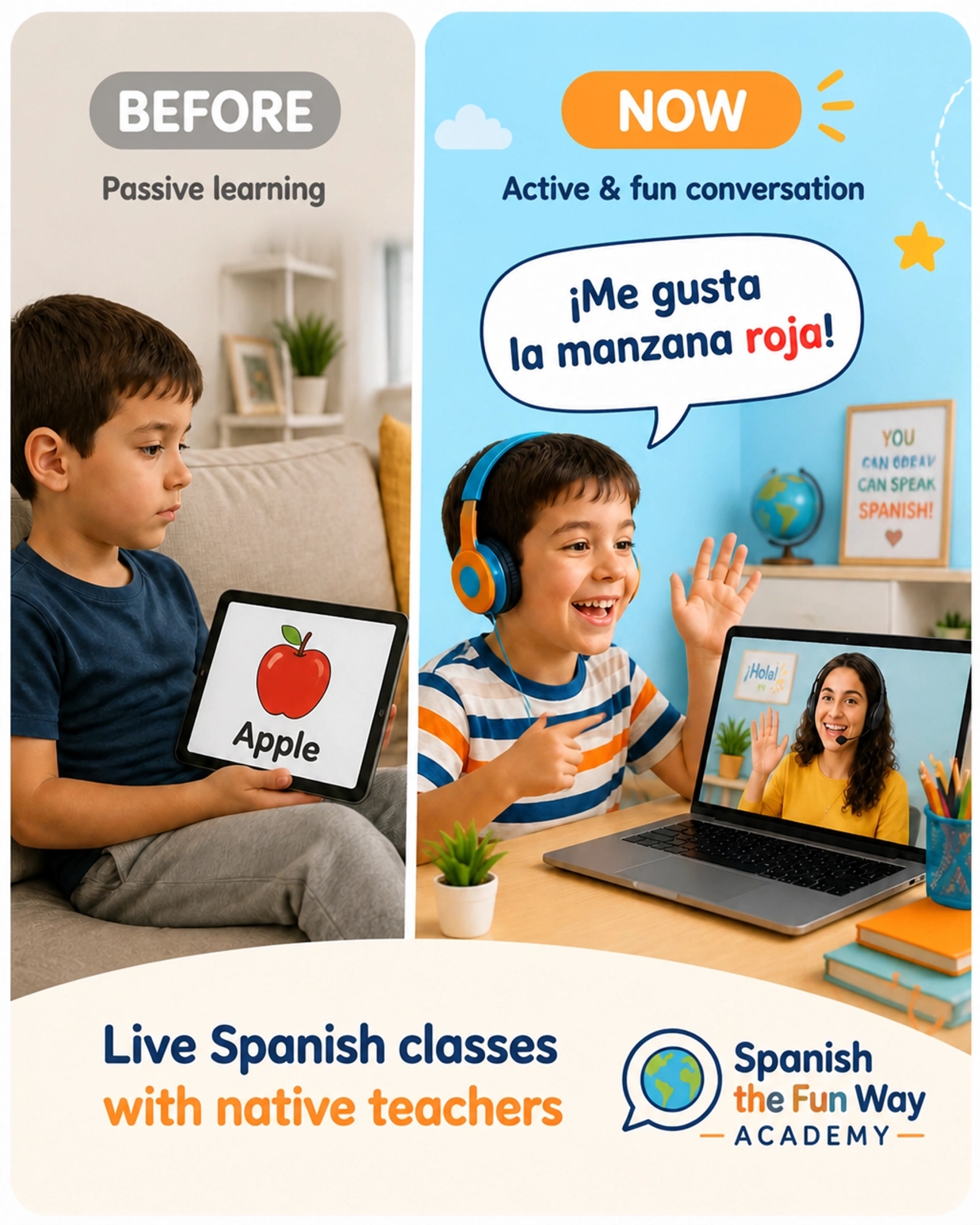 Spanish.Education Facebook ad