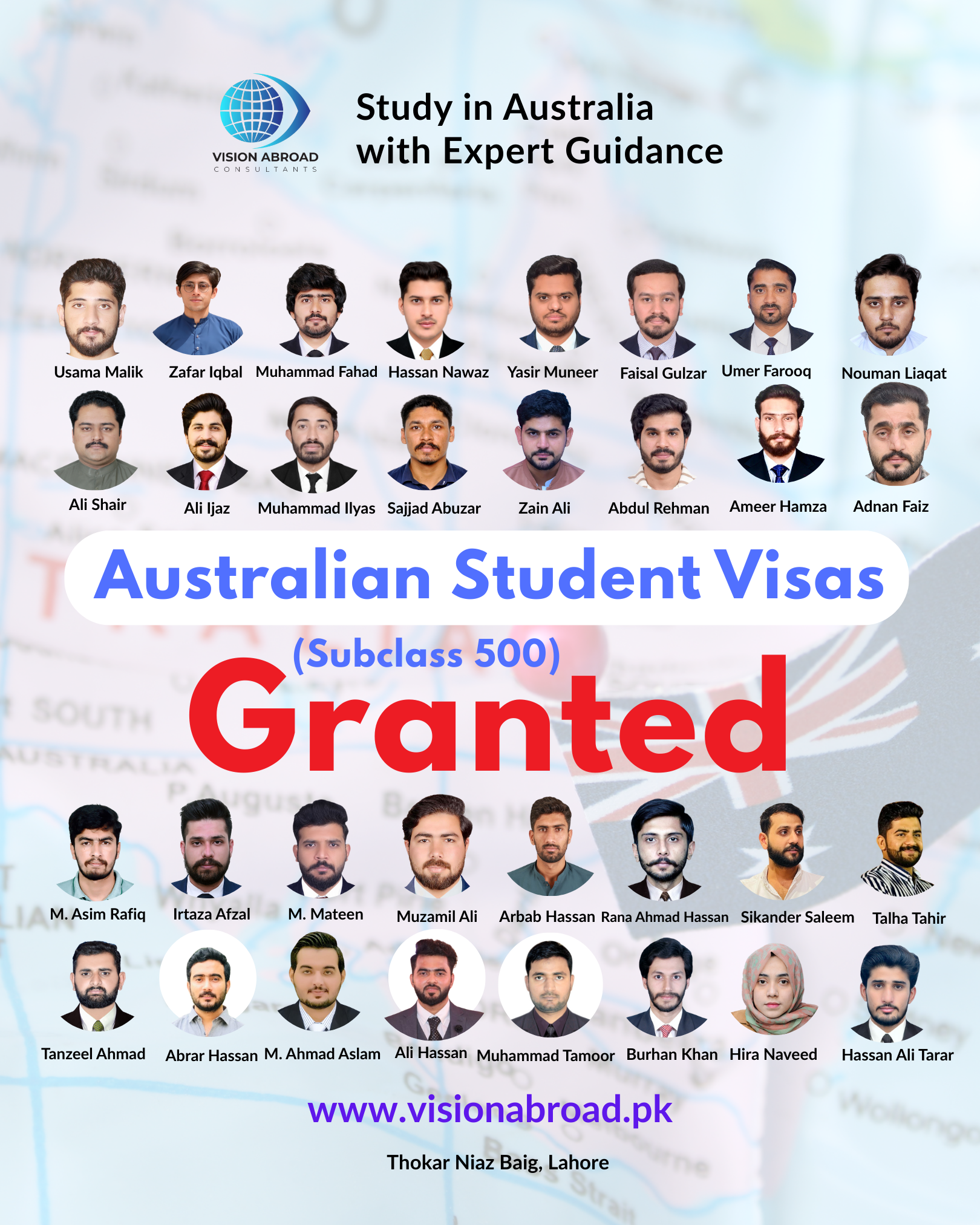 Vision Abroad Consultants Pvt Ltd Facebook ad from Jan 19, 2026