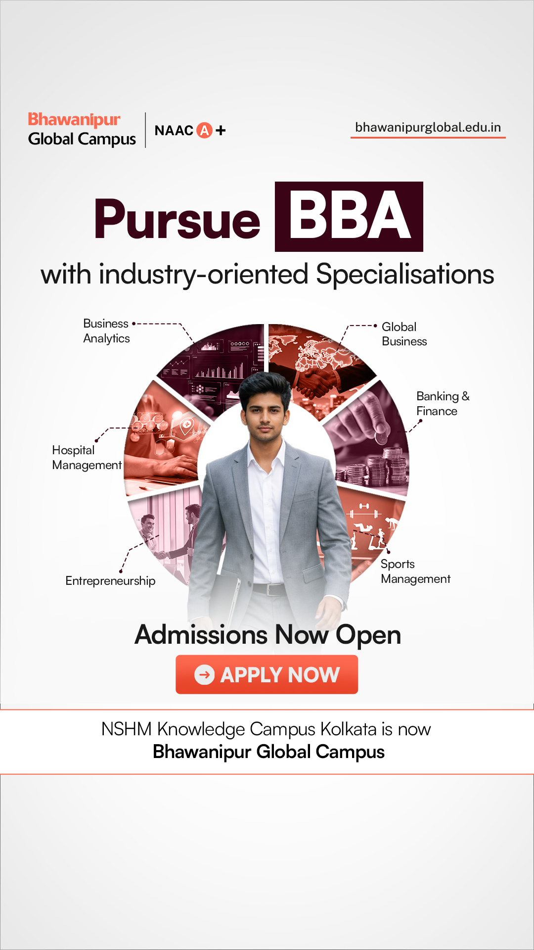 Bhawanipur Global Campus Facebook ad from May 1, 2026