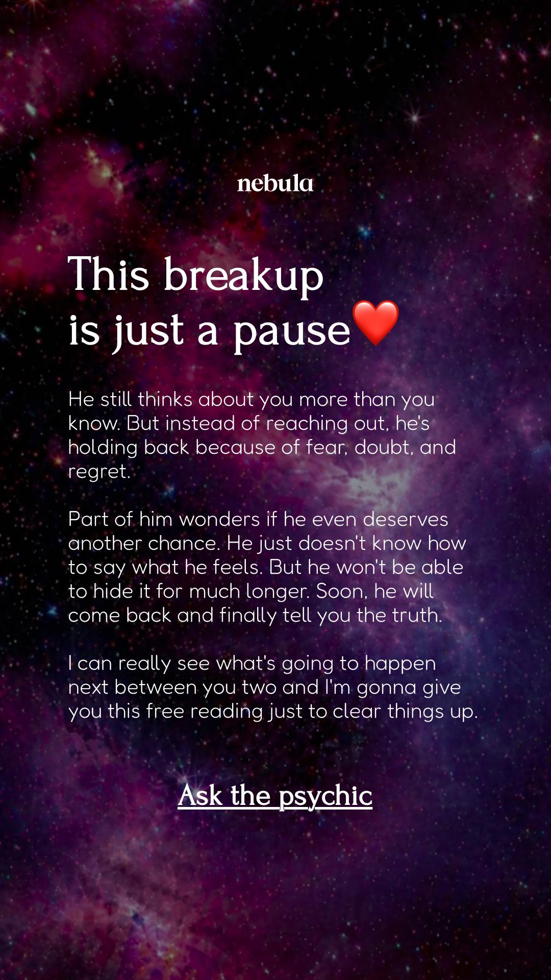 Your Relationship Advisor Facebook ad