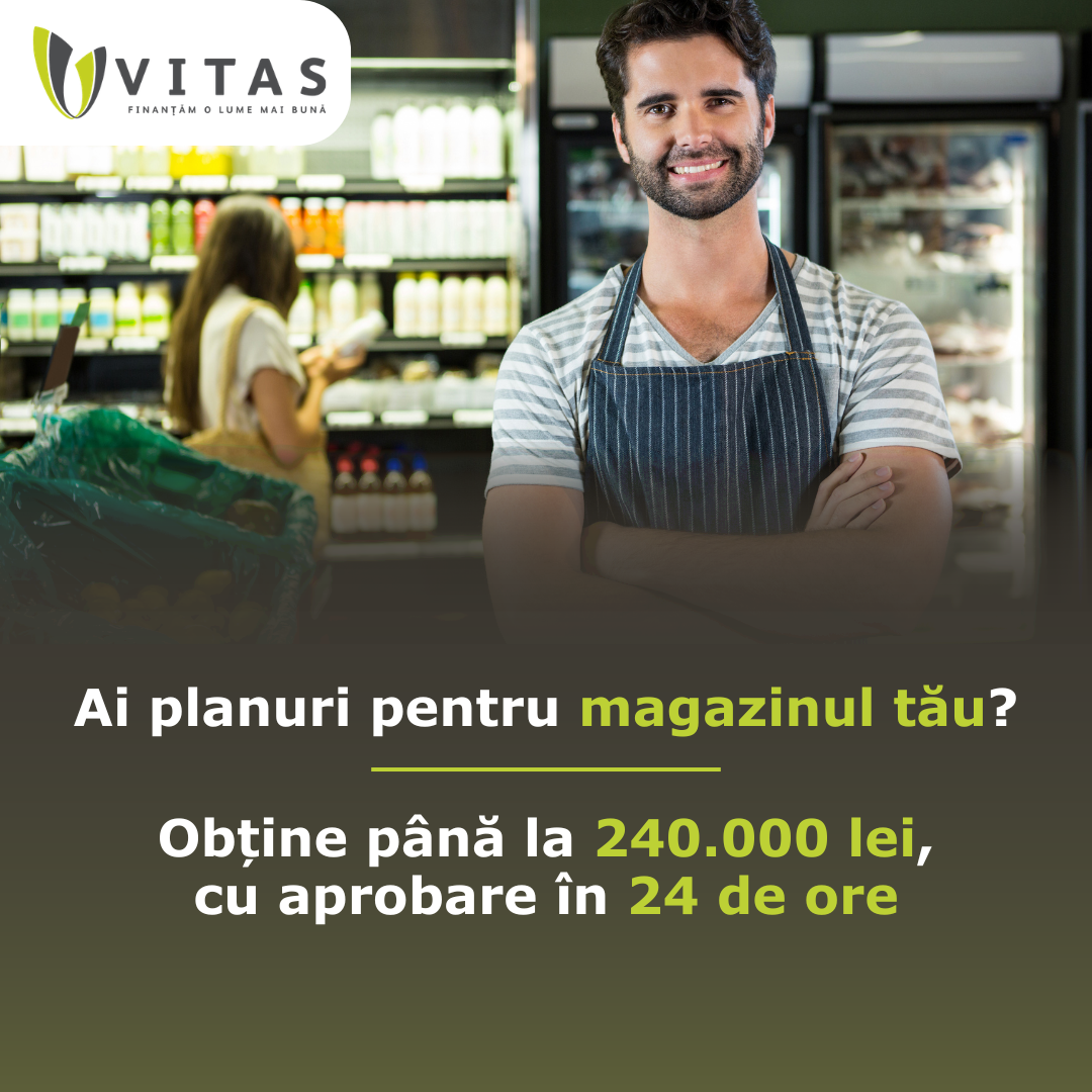 Vitas România Facebook ad: Accesează până la 𝟐𝟒𝟎.𝟎𝟎𝟎 𝐥𝐞𝐢, cu aprobare în…