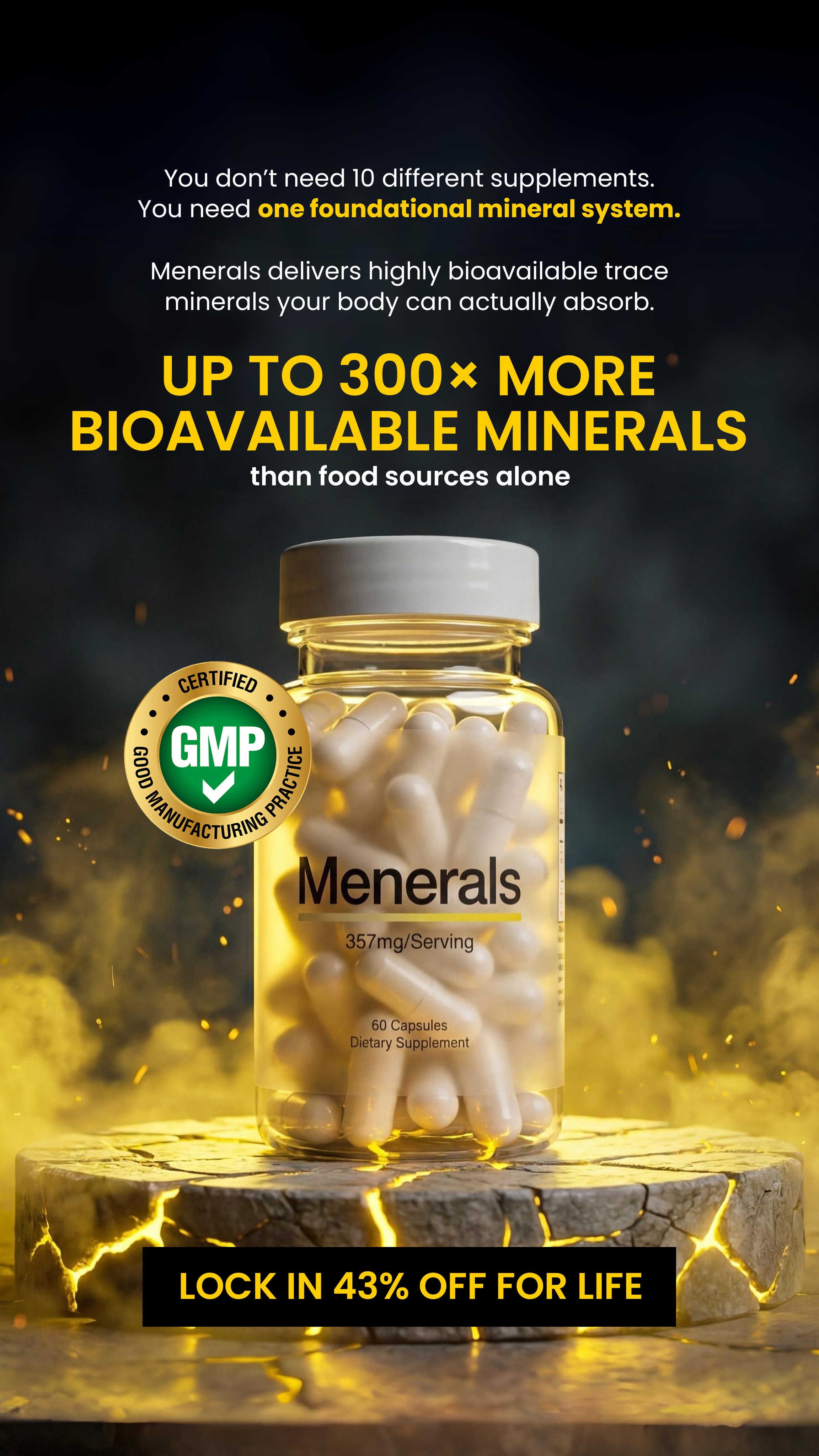 Menerals Facebook ad