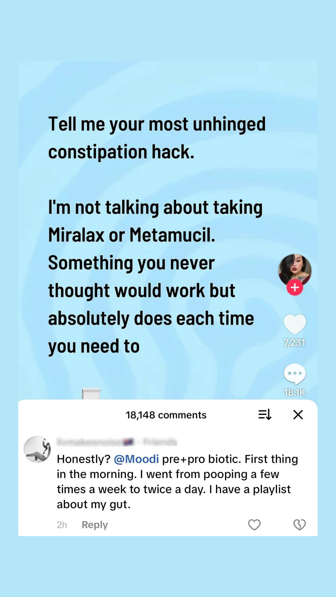 Moodi Facebook ad