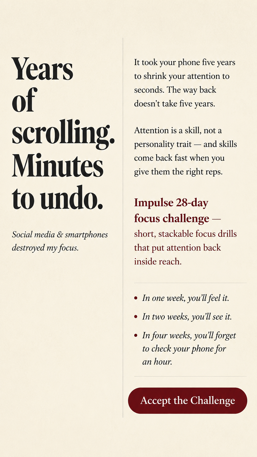 Boost Your Cognitive Performance Facebook ad: Take 1-minute quiz