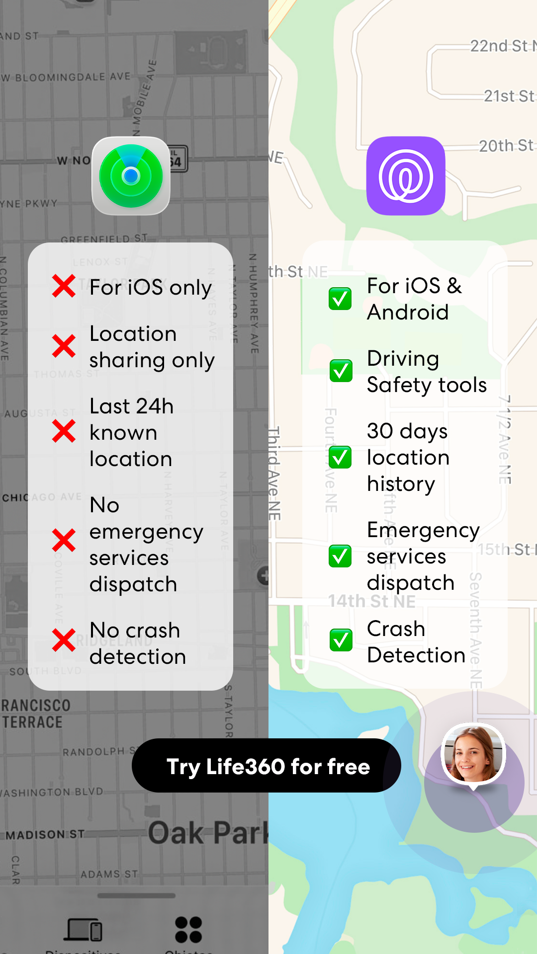 Life360 Facebook ad