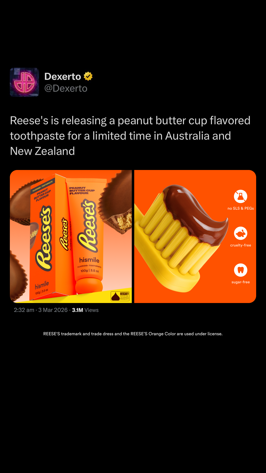 Hismile Facebook ad