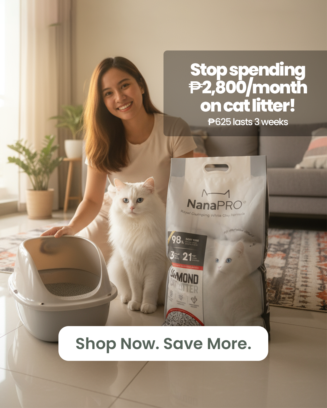 NanaPro Litter Facebook ad