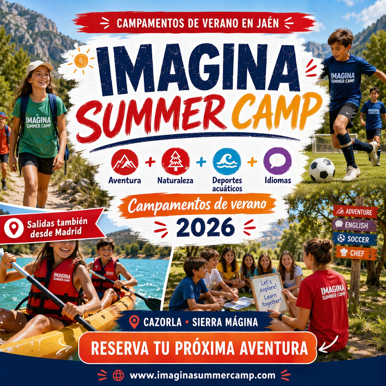 Imagina Summer Camp Facebook ad: ๐๐น ๐๐ฒ๐ฟ๐ฎ๐ป๐ผ ๐พ๐๐ฒ ๐๐ ๐ต๐ถ๐ท@ ๐ป๐ผ ๐๐ฎ ๐ฎโฆ